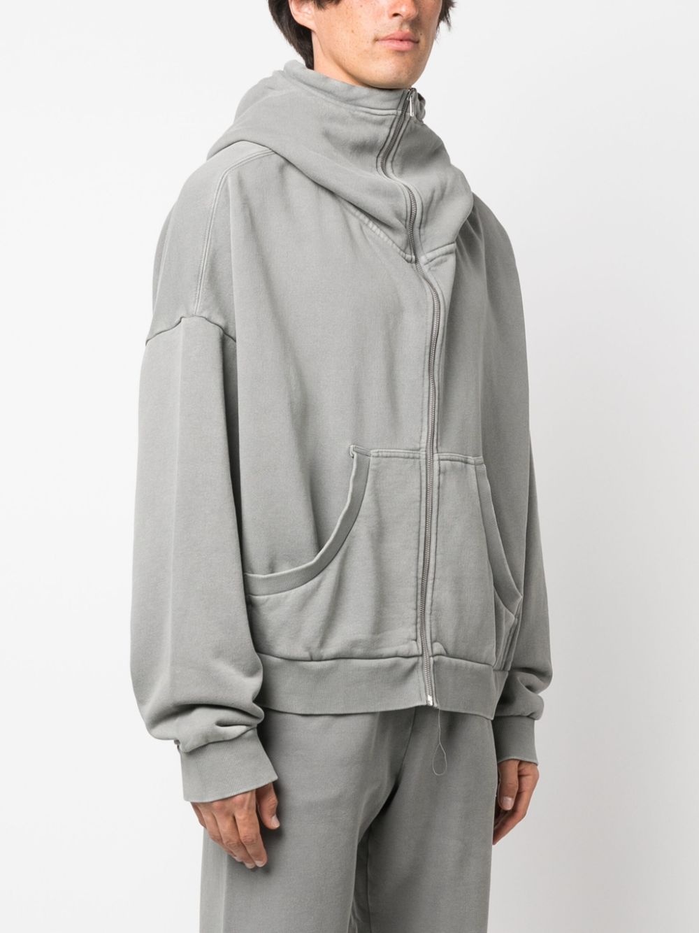 entire studios zip-fastening cotton hoodie | REVERSIBLE