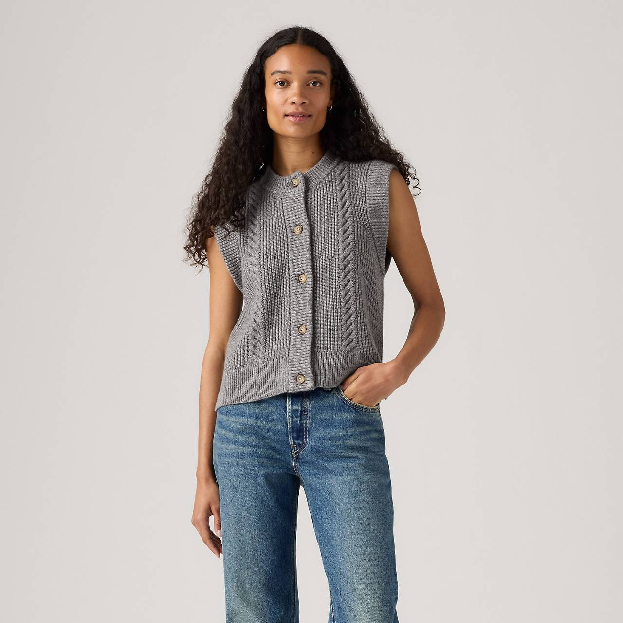 INES CABLE SWEATER - 2