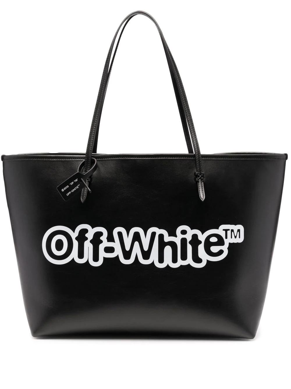 logo-print large tote bag - 1