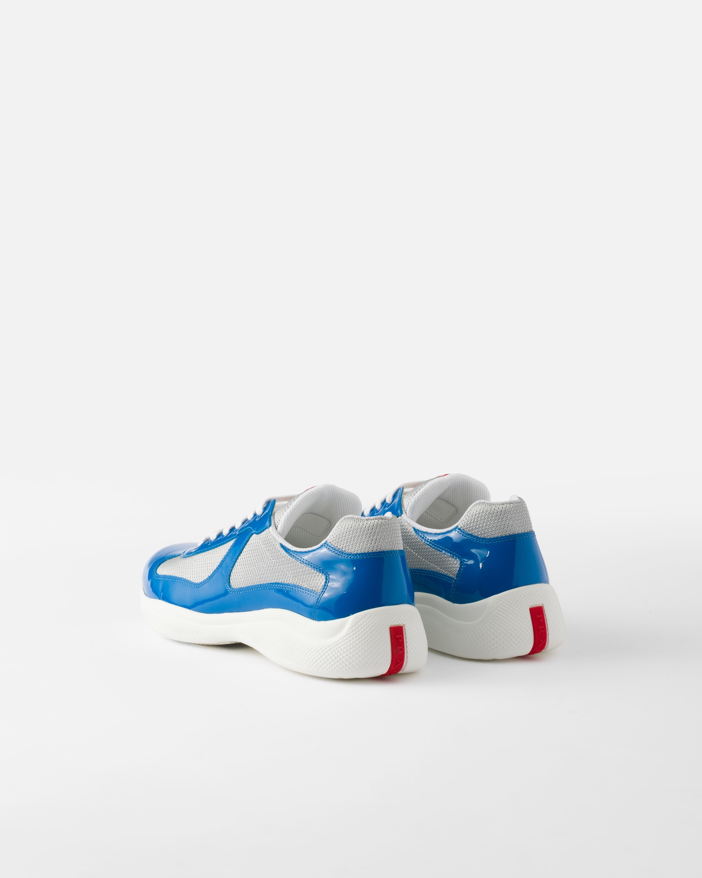 Patent leather and technical fabric Prada America's Cup sneakers - 4