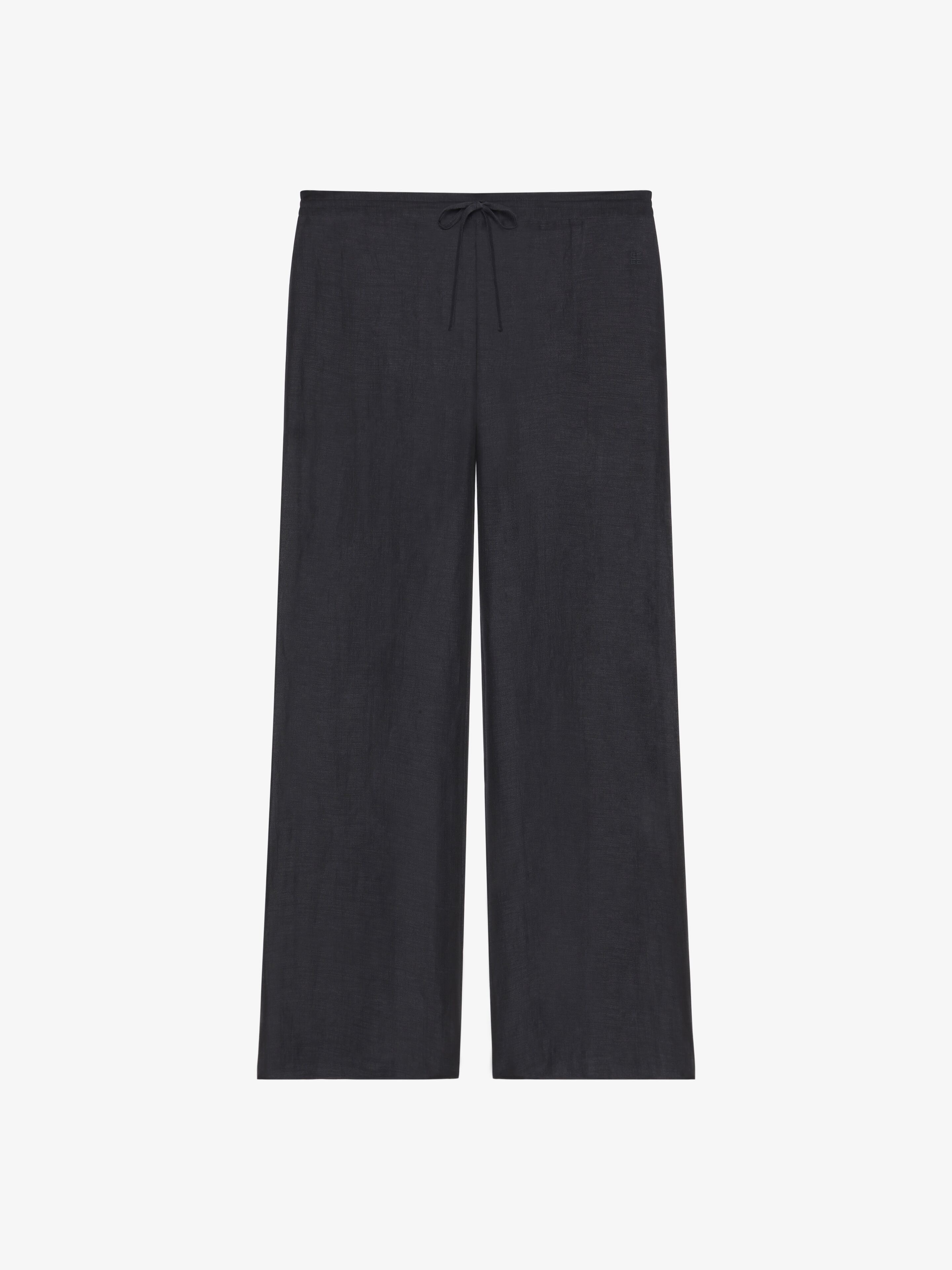 PANTS IN SILK AND LINEN - 1