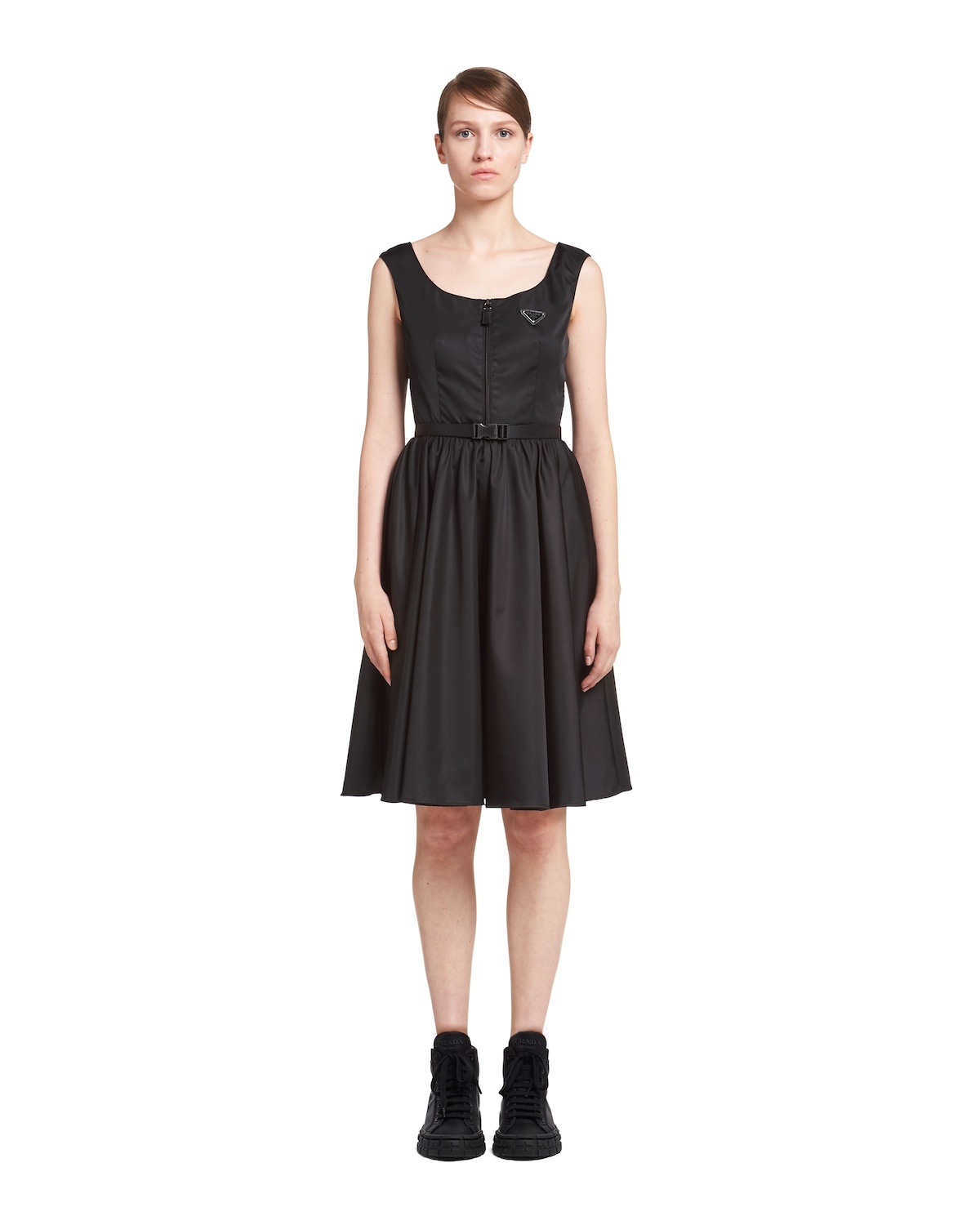 Re-Nylon Gabardine sleeveless dress - 2