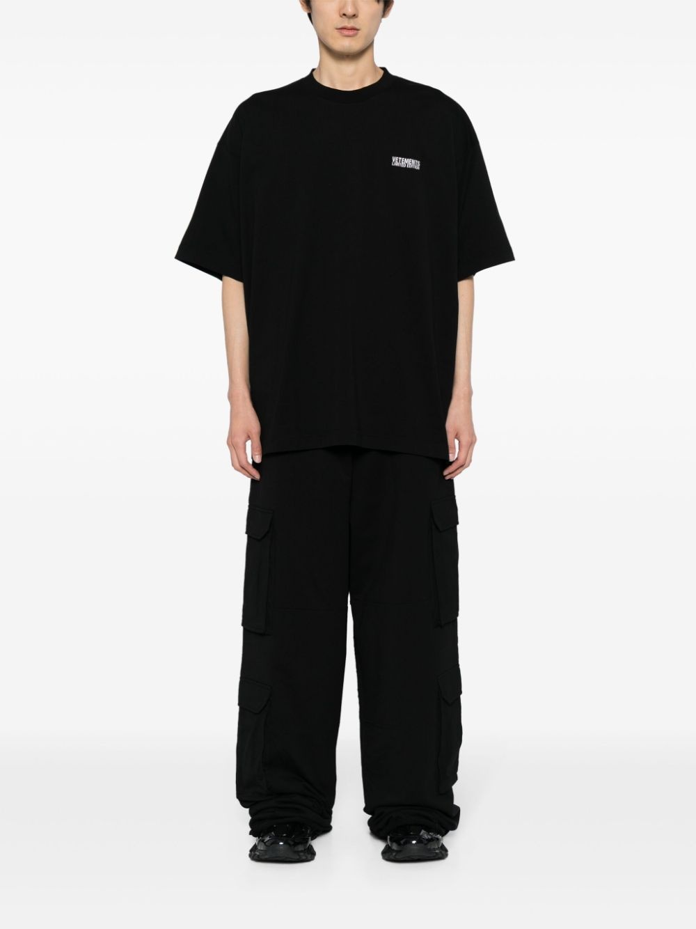 cargo cotton track pants - 2