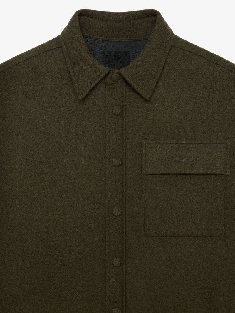 OVERSHIRT IN EMBROIDERED MILITARY FLANNEL 5