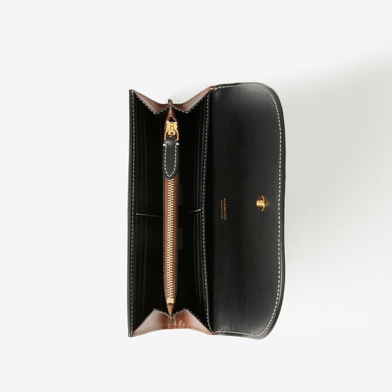 Burberry Check and Leather Continental Wallet outlook