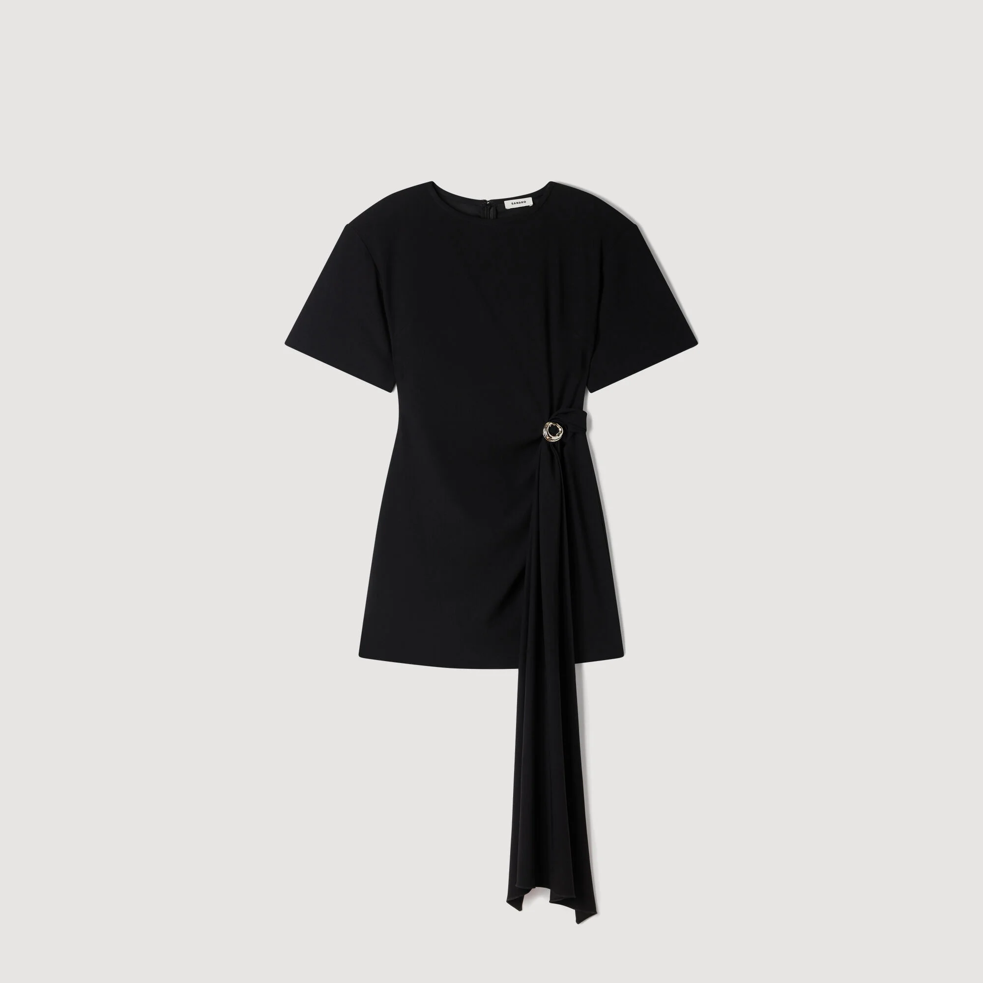 SHORT DRAPED DRESS - 1