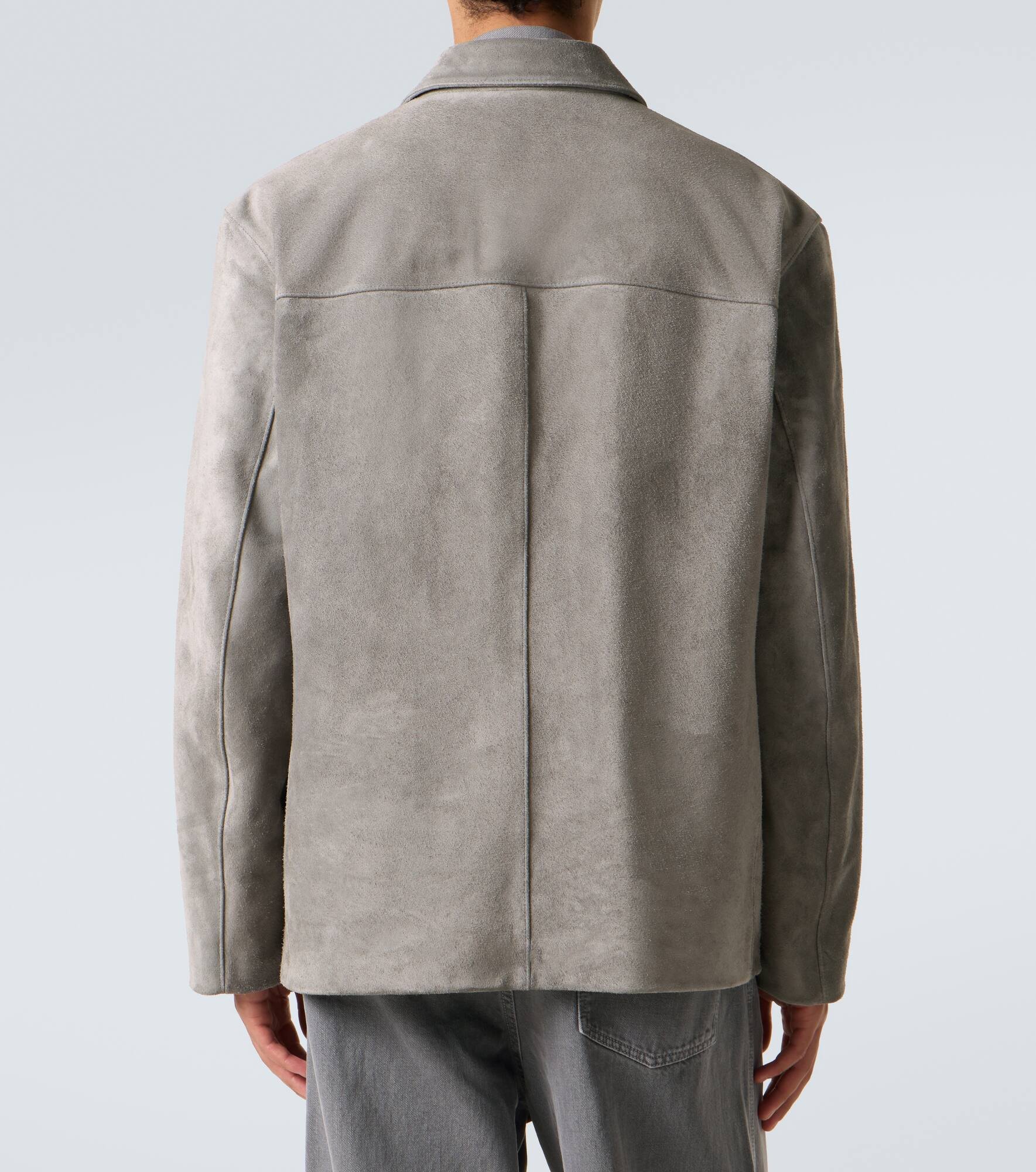 Suede blazer - 4