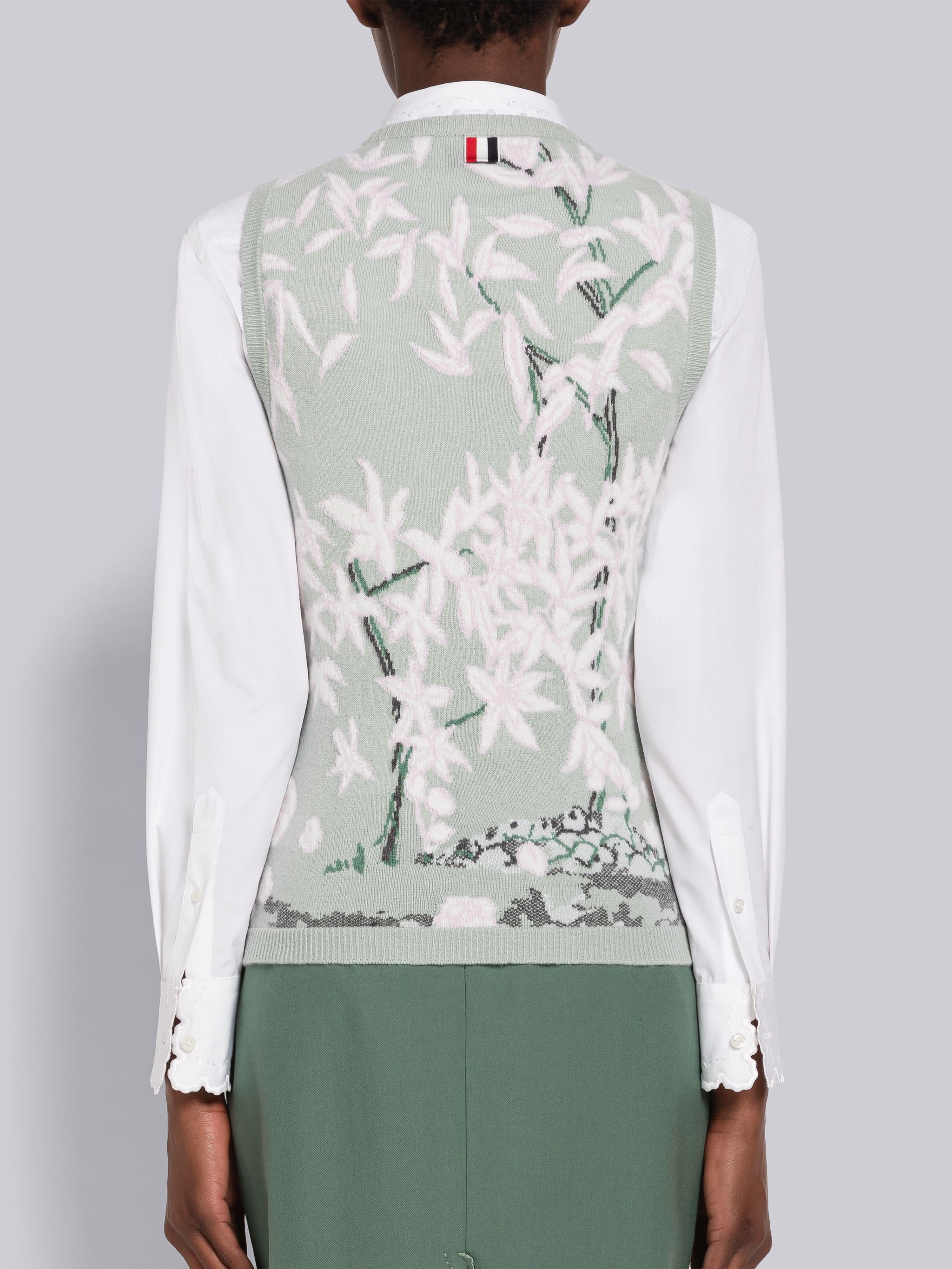 Toile Intarsia Cashmere Shell Top - 3