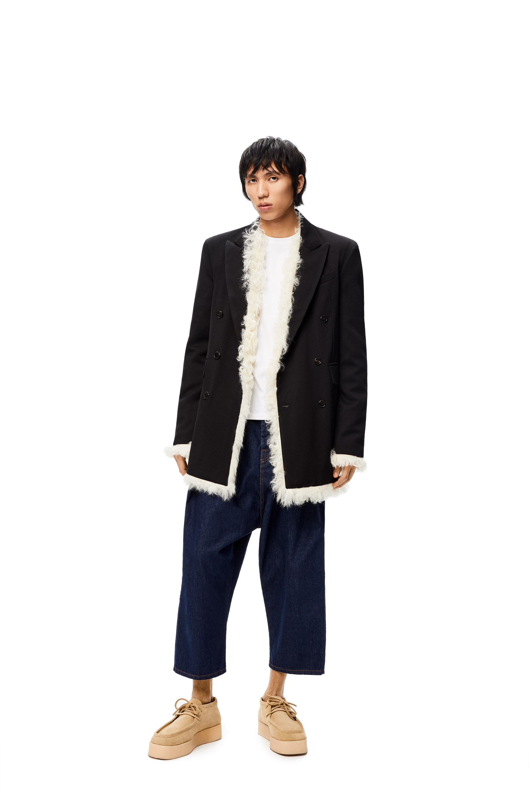 Jacket in wool and shearling - 2