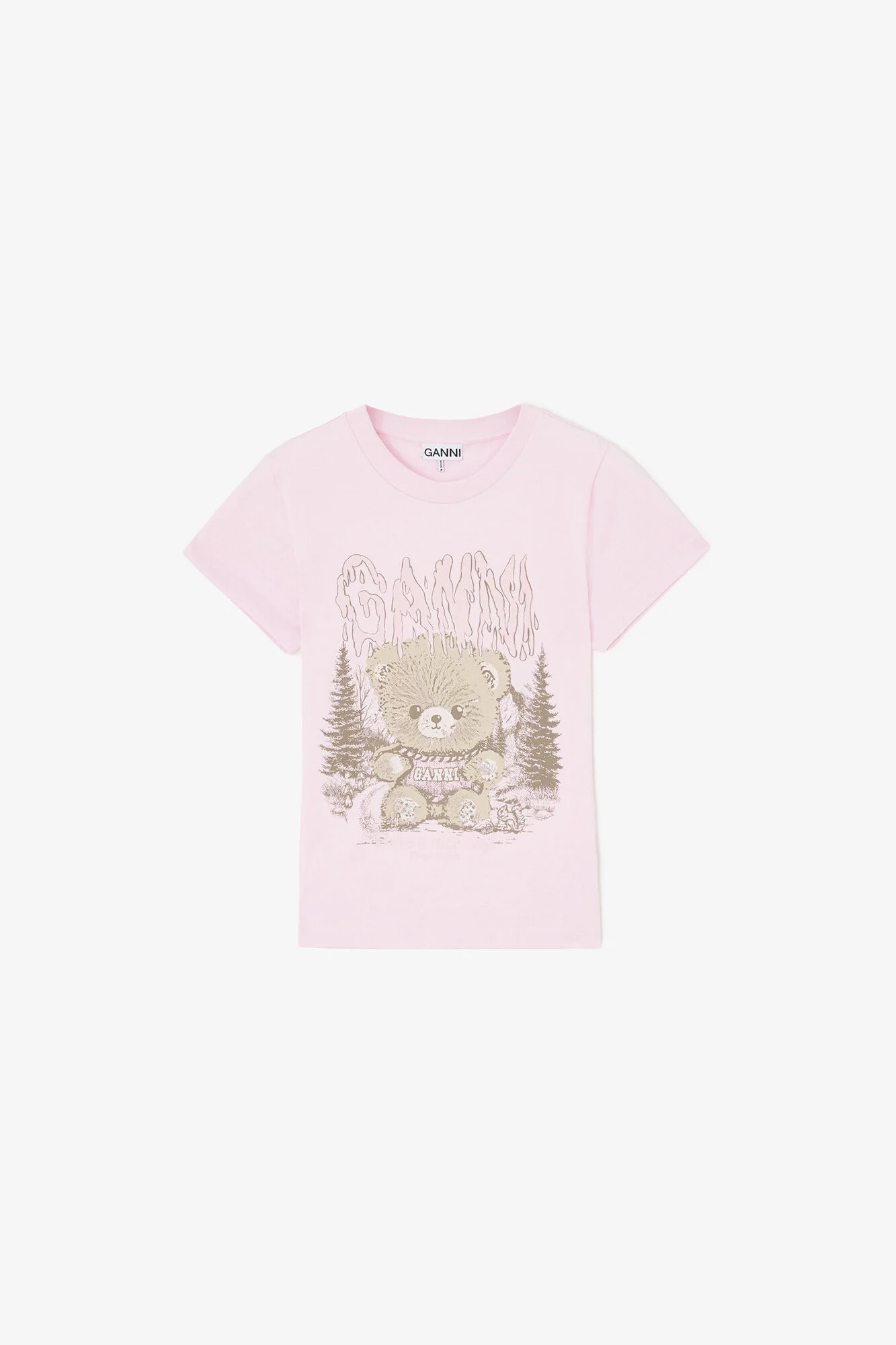 BABY FIT T-SHIRT WITH FOREST TEDDY - 1