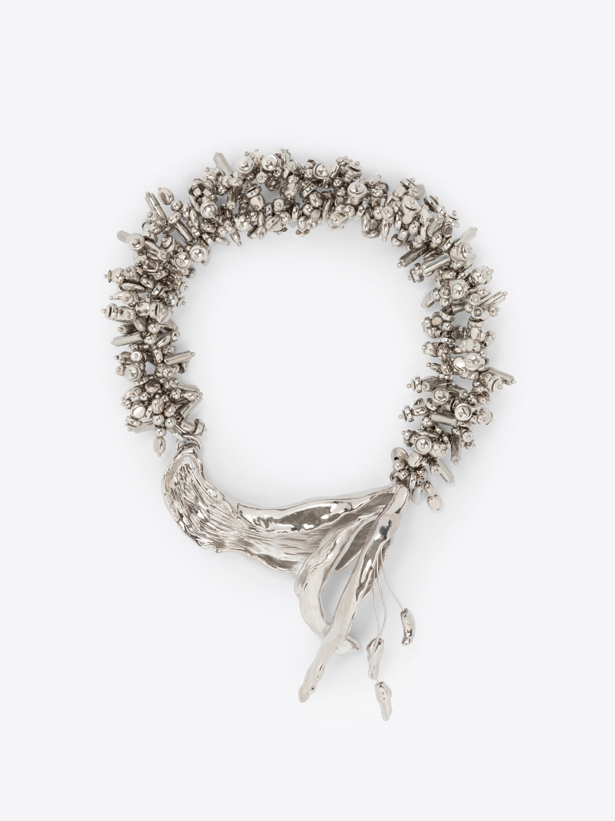 EMBROIDERED FLOWER NECKLACE - 2