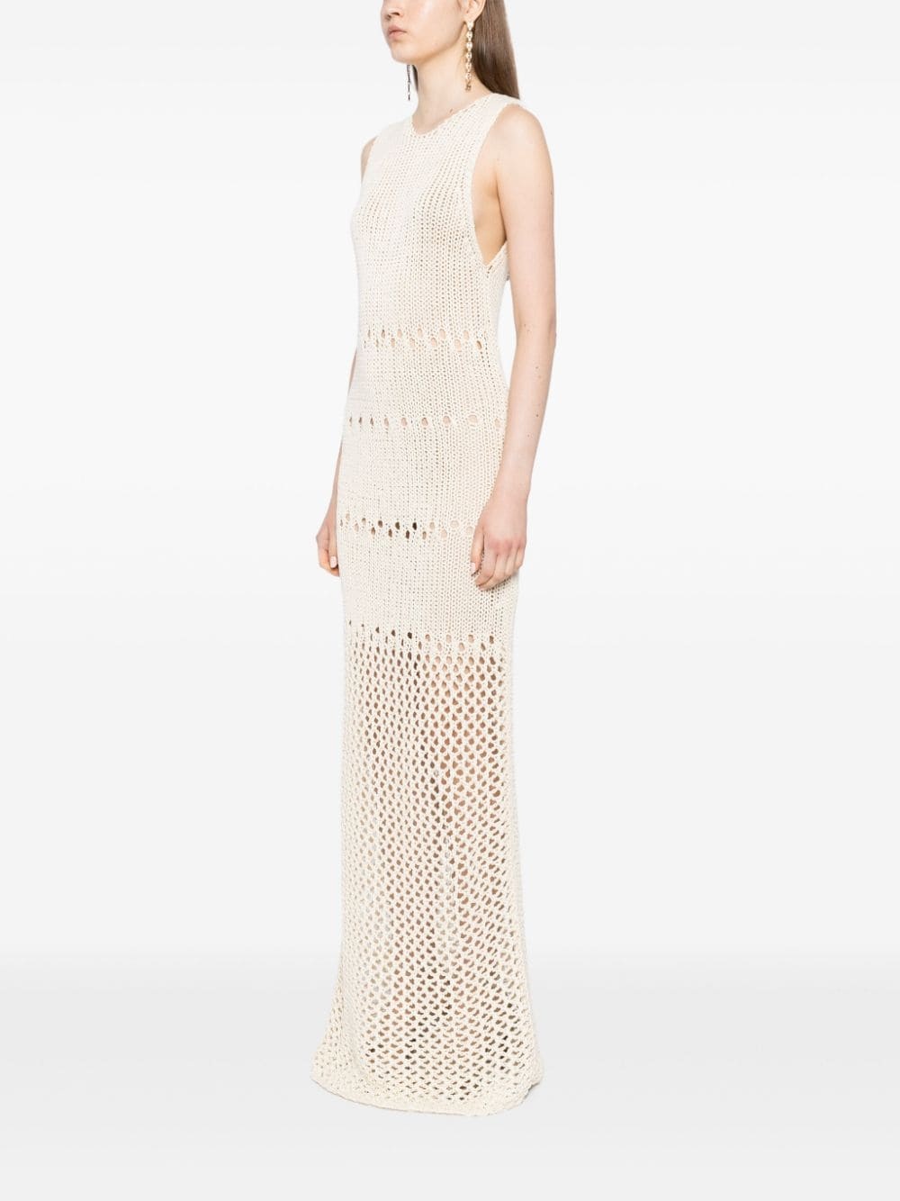 pointelle fractus knitted dress - 6