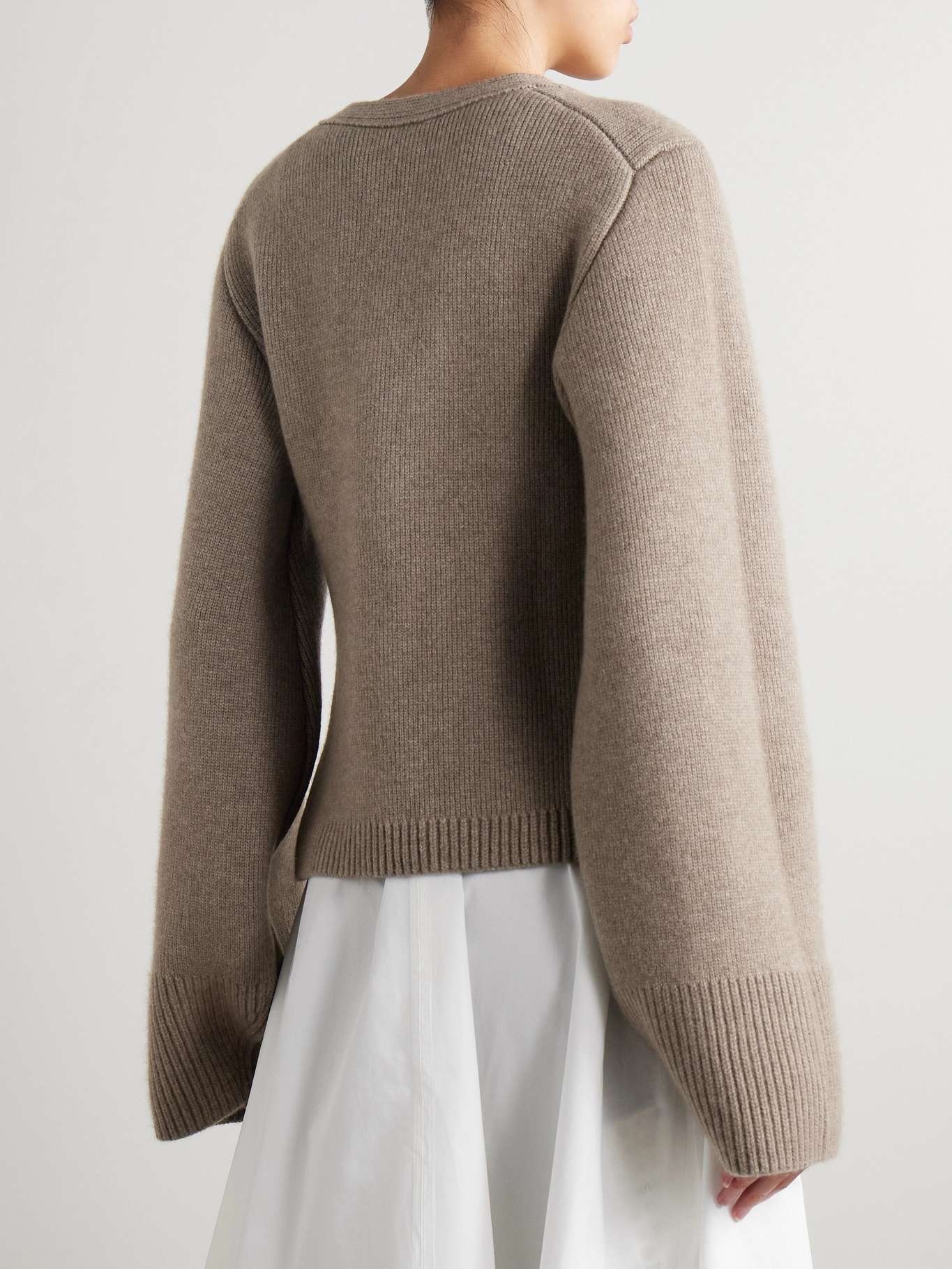 Scarlet cashmere cardigan Brown - 3