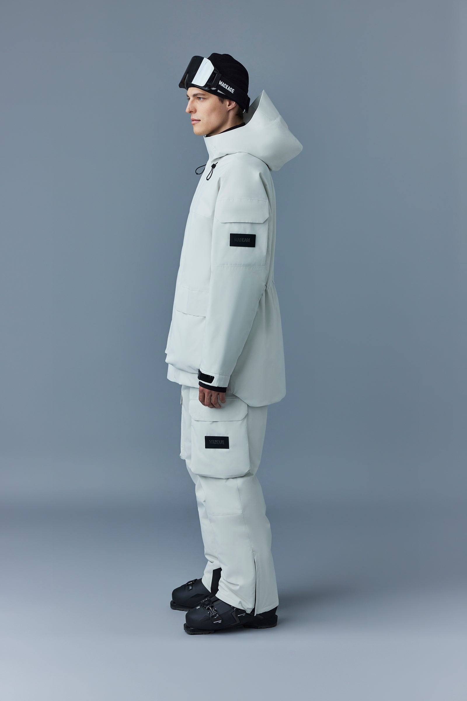 JEROME Long down ski jacket with hood - 3