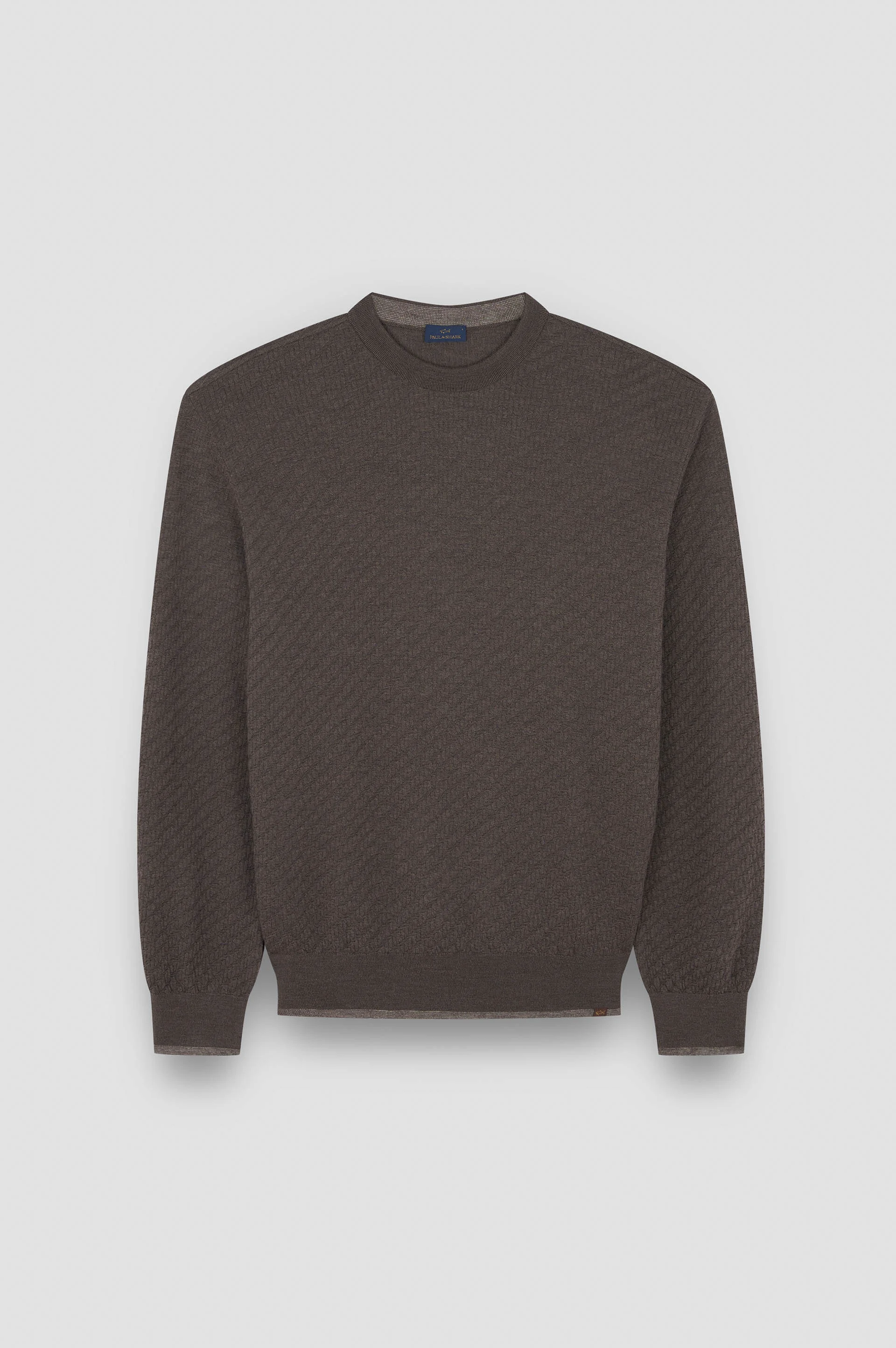 MERINO EXTRAFINE WOOL CREWNECK SWEATER - 1