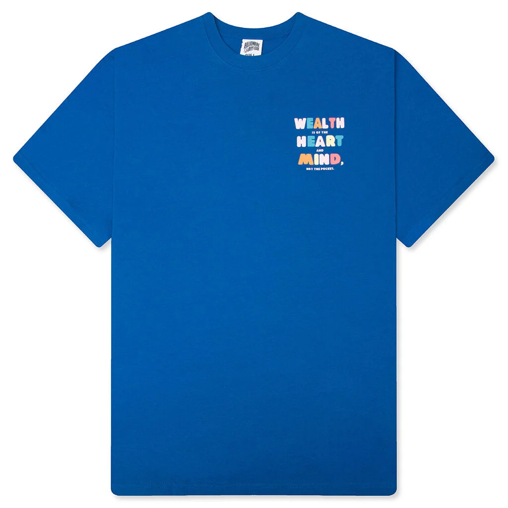 WEALTH CURVE S/S TEE - LAPIS BLUE - 1