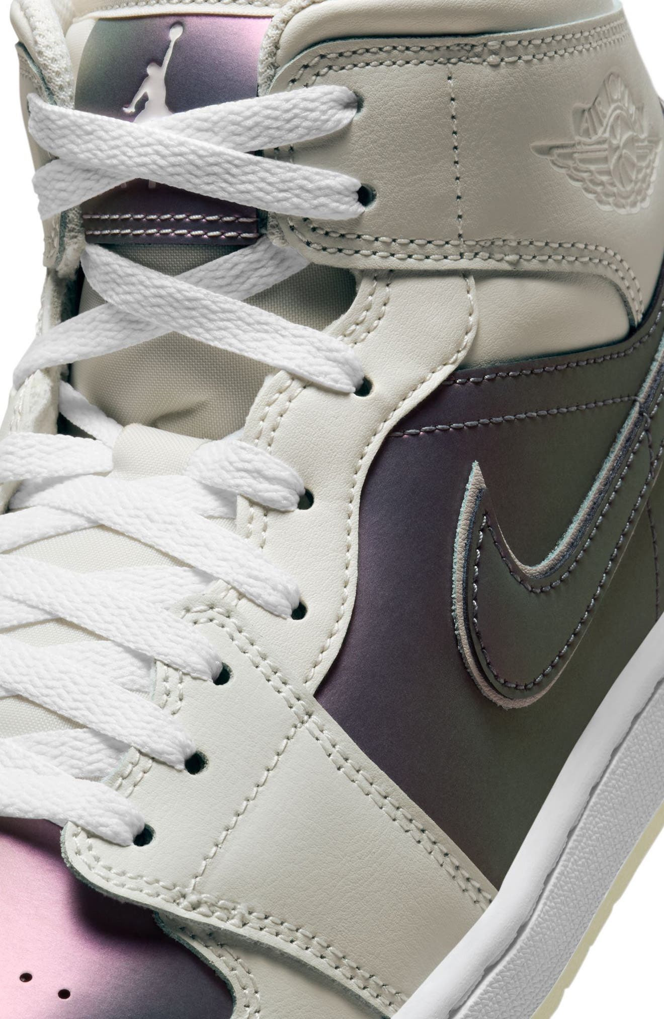Air Jordan 1 Mid SE Sneaker in Phantom/phantom at Nordstrom - 9