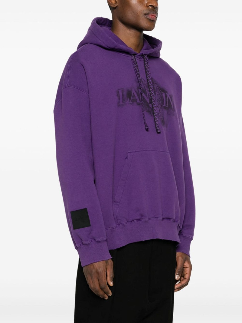 Lanvin x Future logo-print cotton hoodie outlook