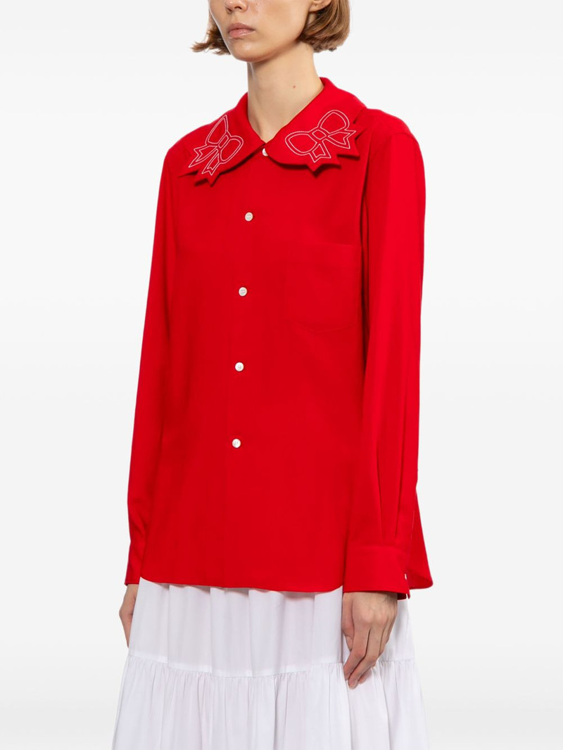 bows embroidered shirt 3