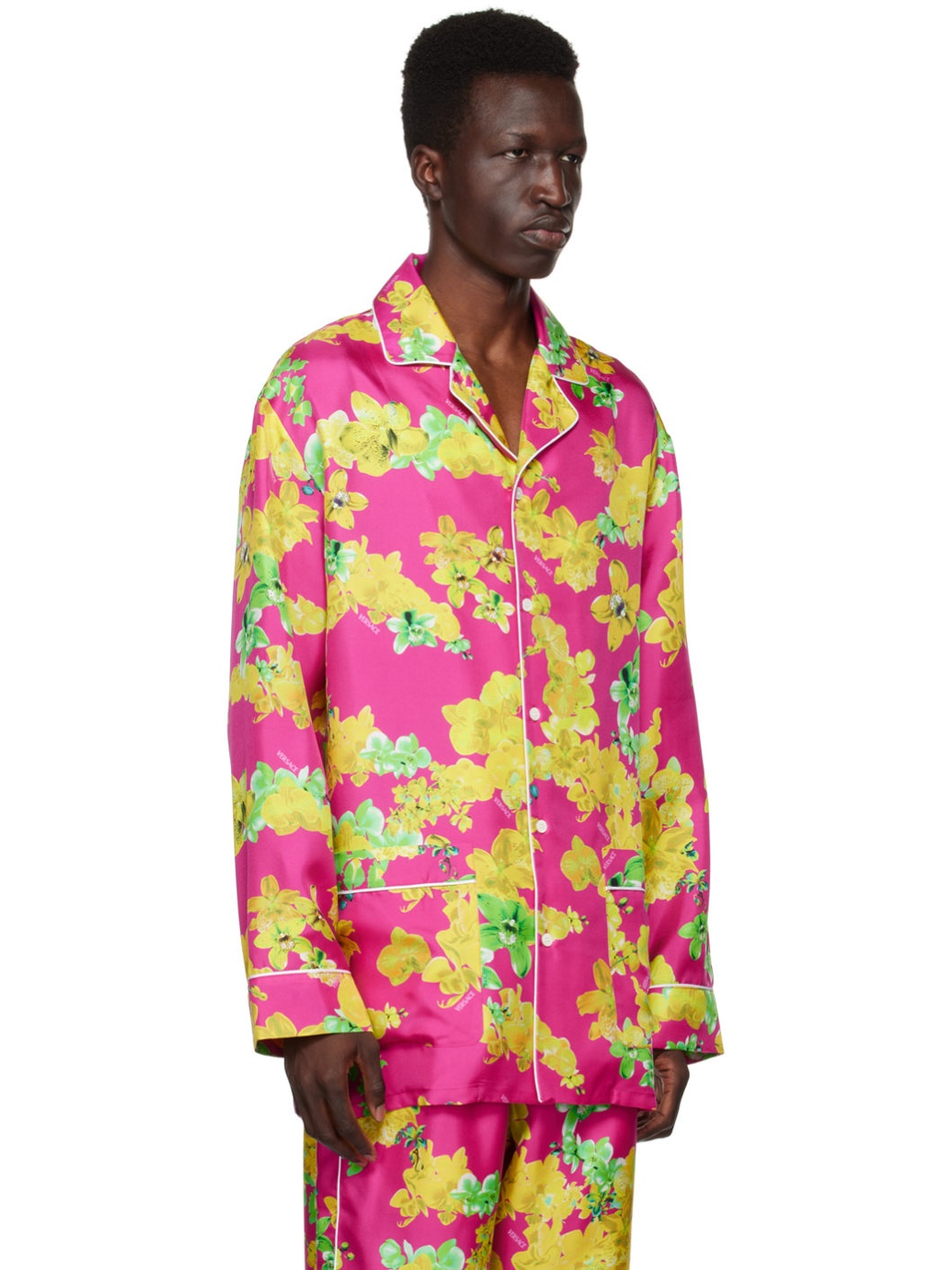 Pink Floral Pyjama Shirt - 2