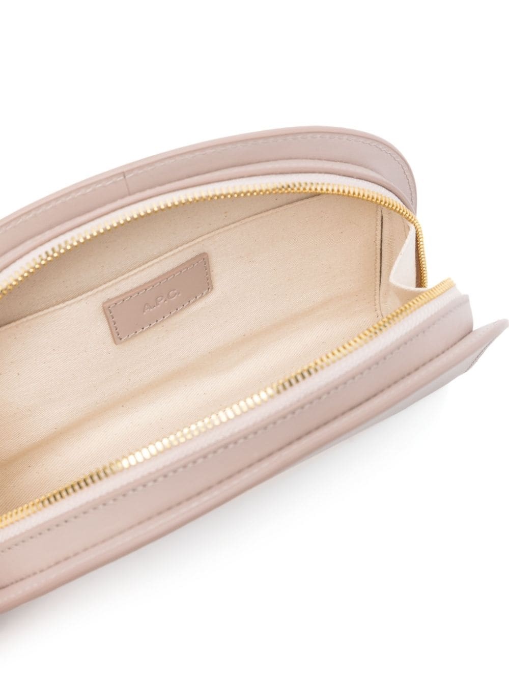 Demi-Lune leather clutch bag - 5