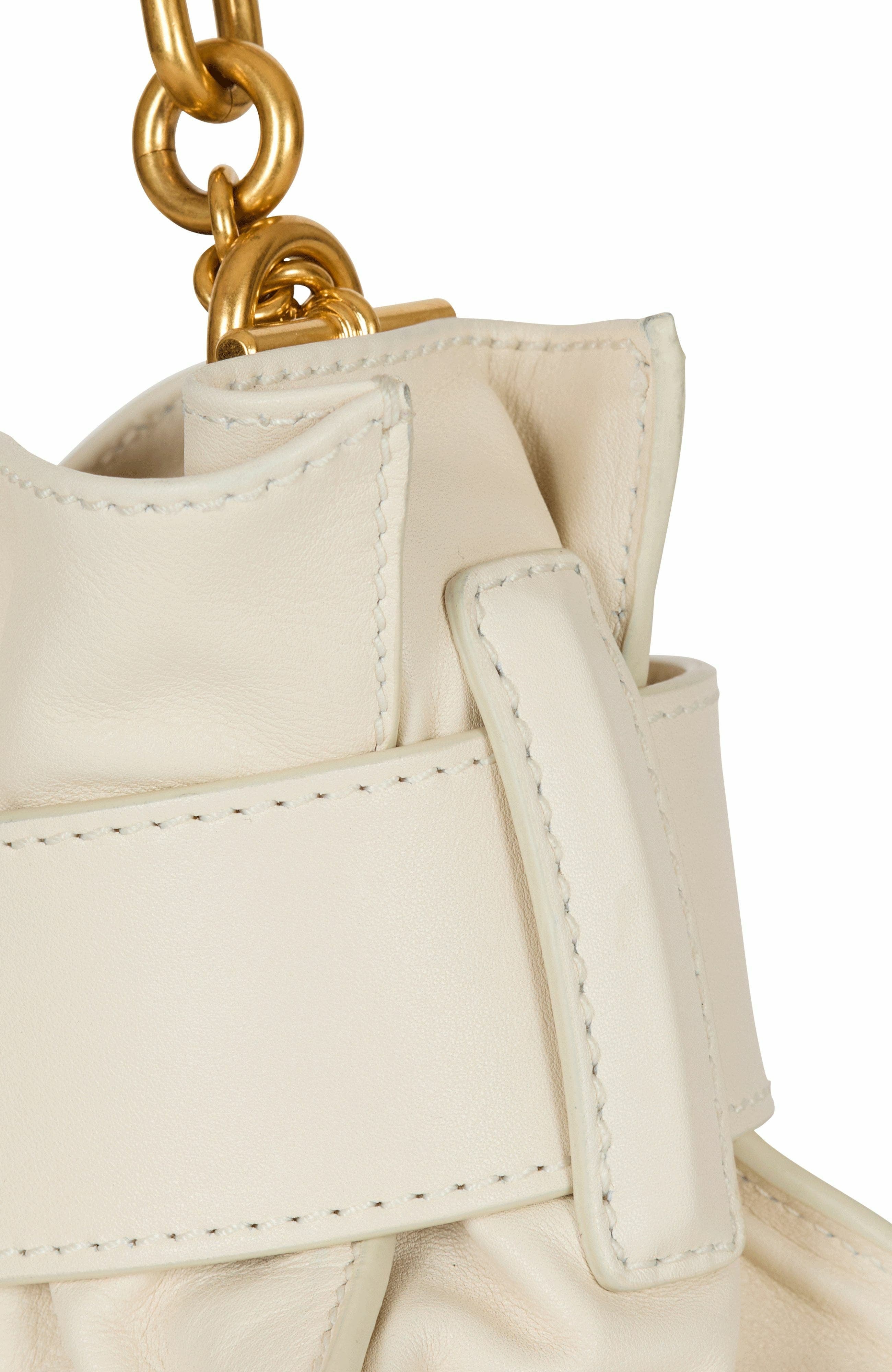 Balmain Mini Anthem Shoulder bag in leather in White at Nordstrom - 6