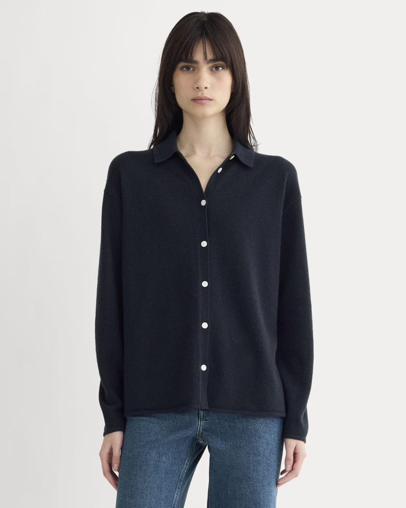 CASHMERE BUTTON-UP SHIRT 3