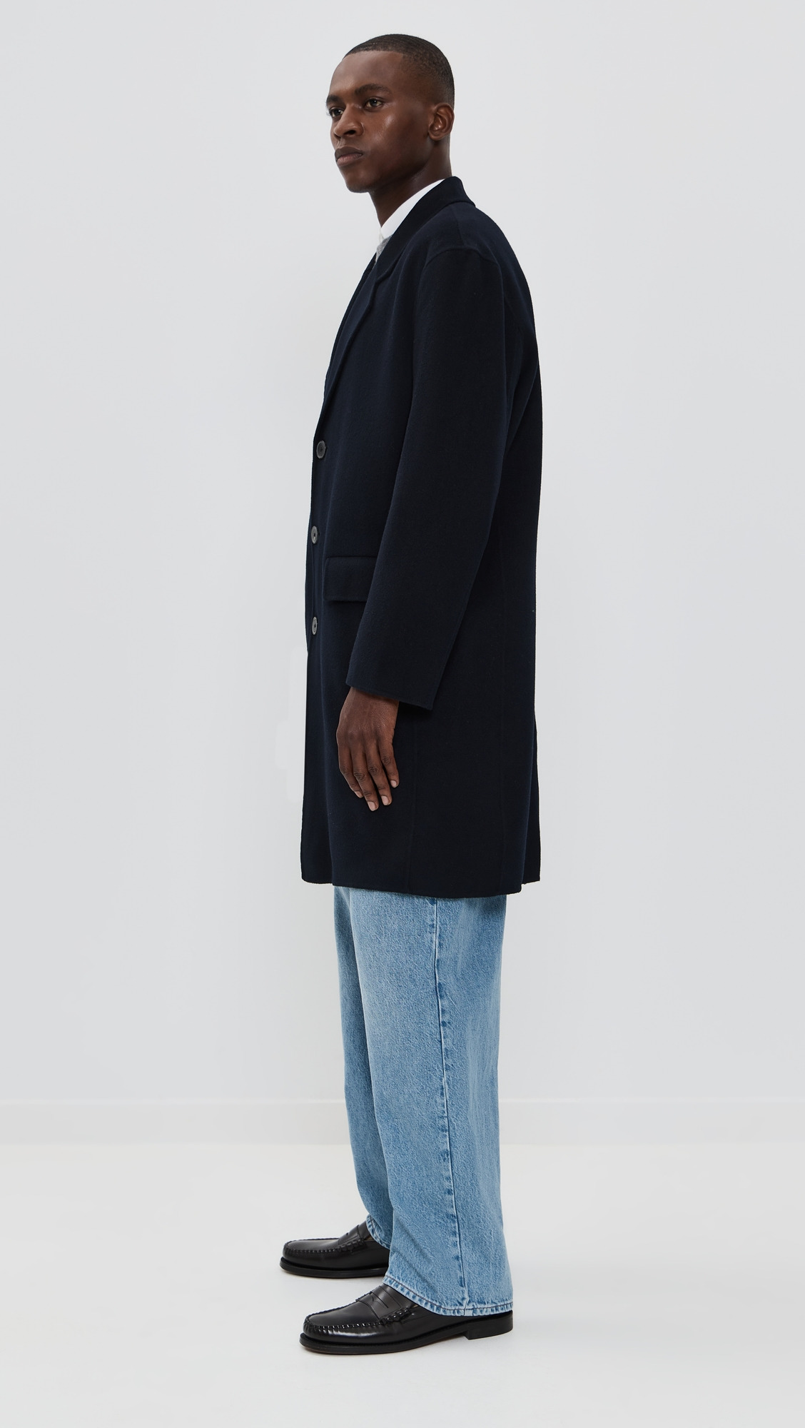 Double Face Wool Overcoat - 3