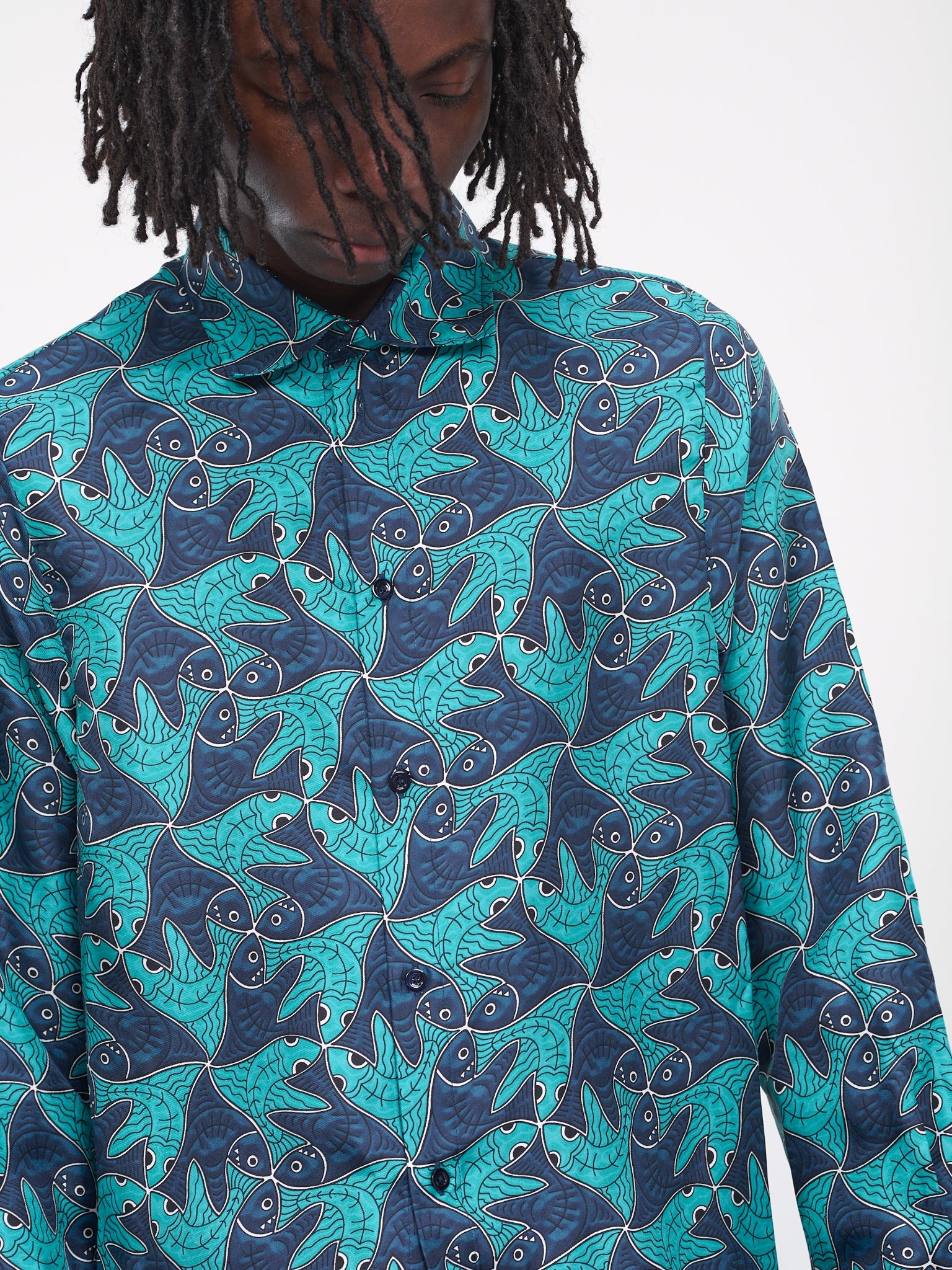 Fish Print Shirt - 4