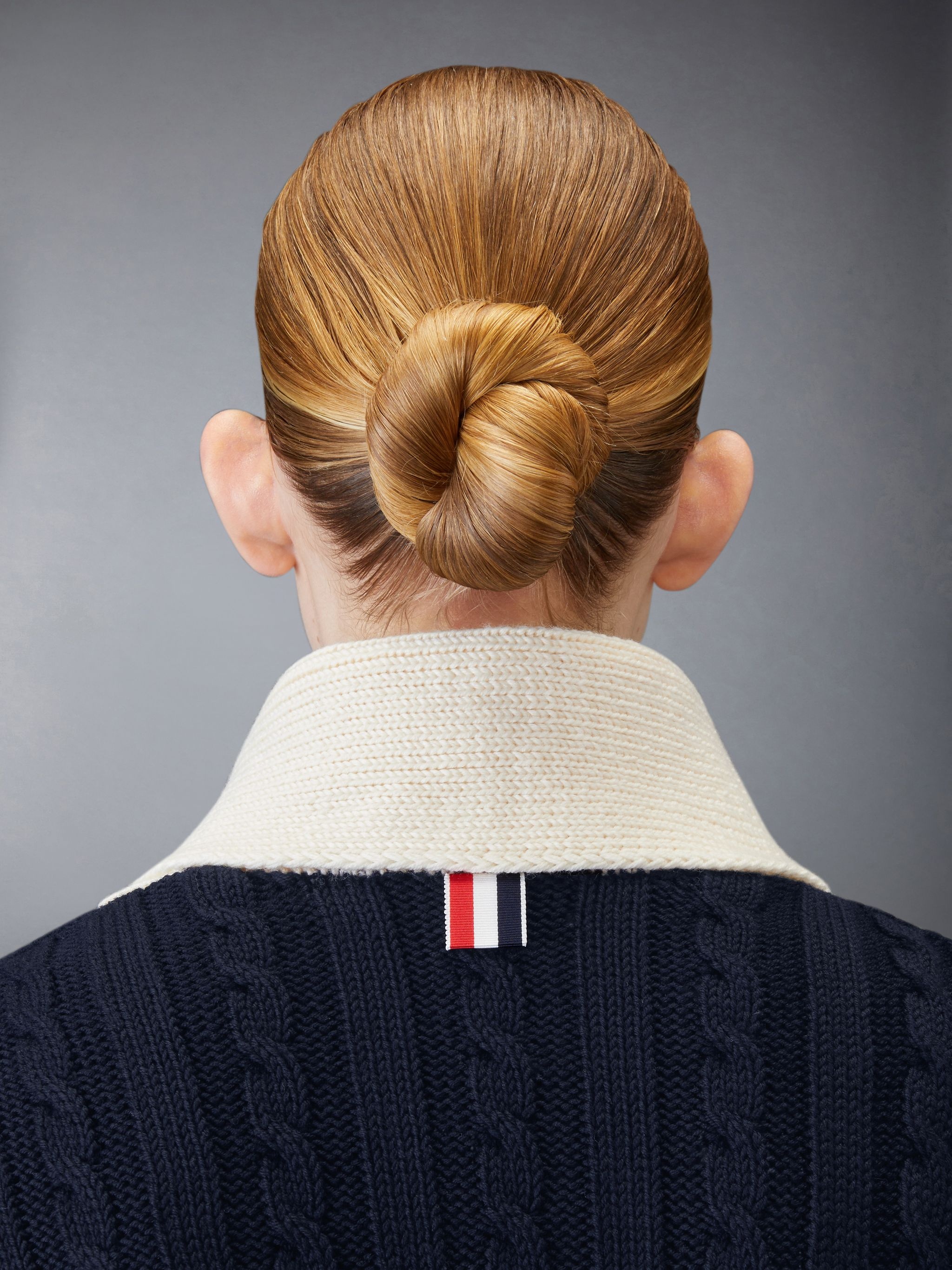 Classic Wool 4-Bar Cable Knit Cardigan - 5