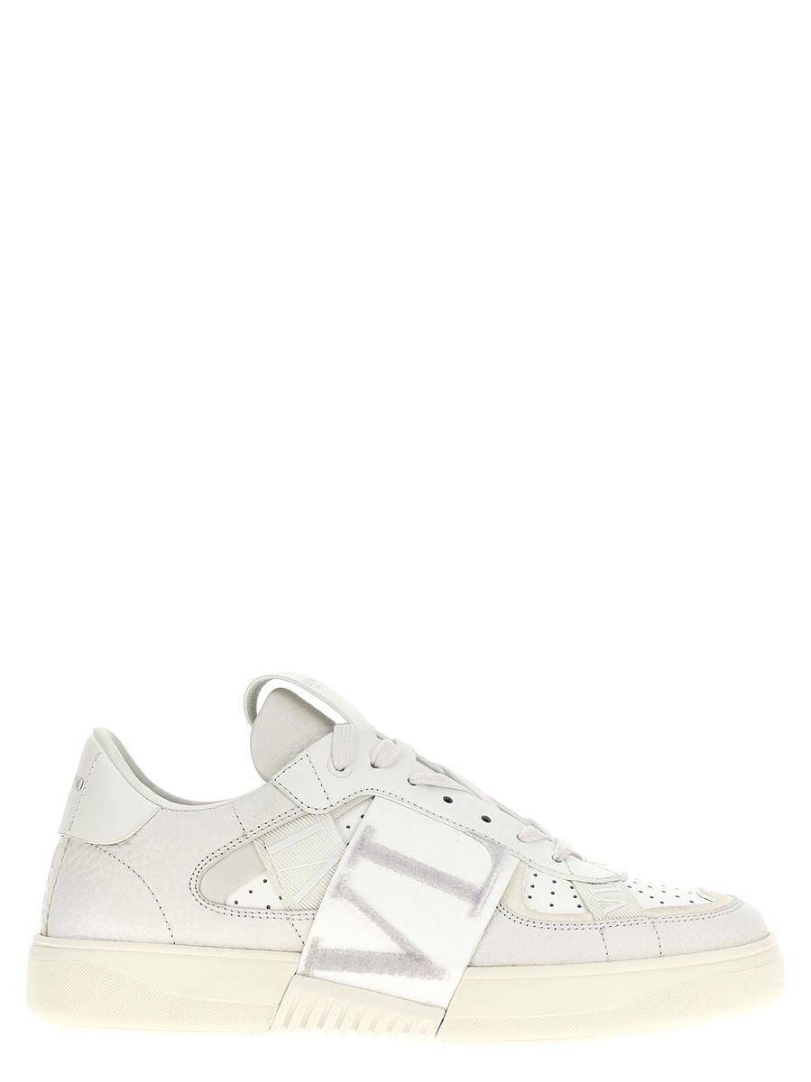 Valentino Garavani★ホワイト＆ブラック VL7N スニーカー Vl7n Sneaker In Banded Calfskin Leather for Woman in White