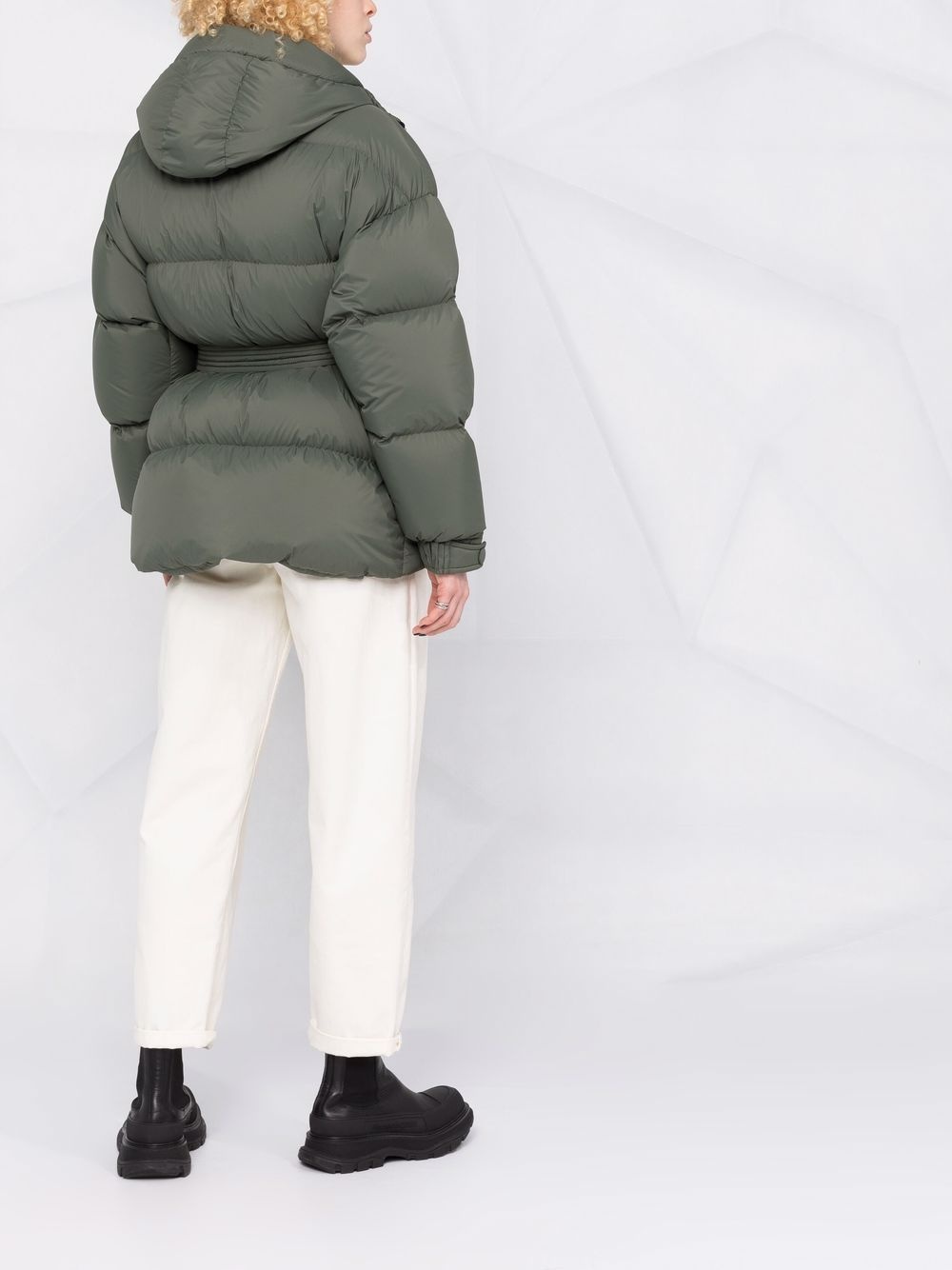 belted puffer jacket - 6