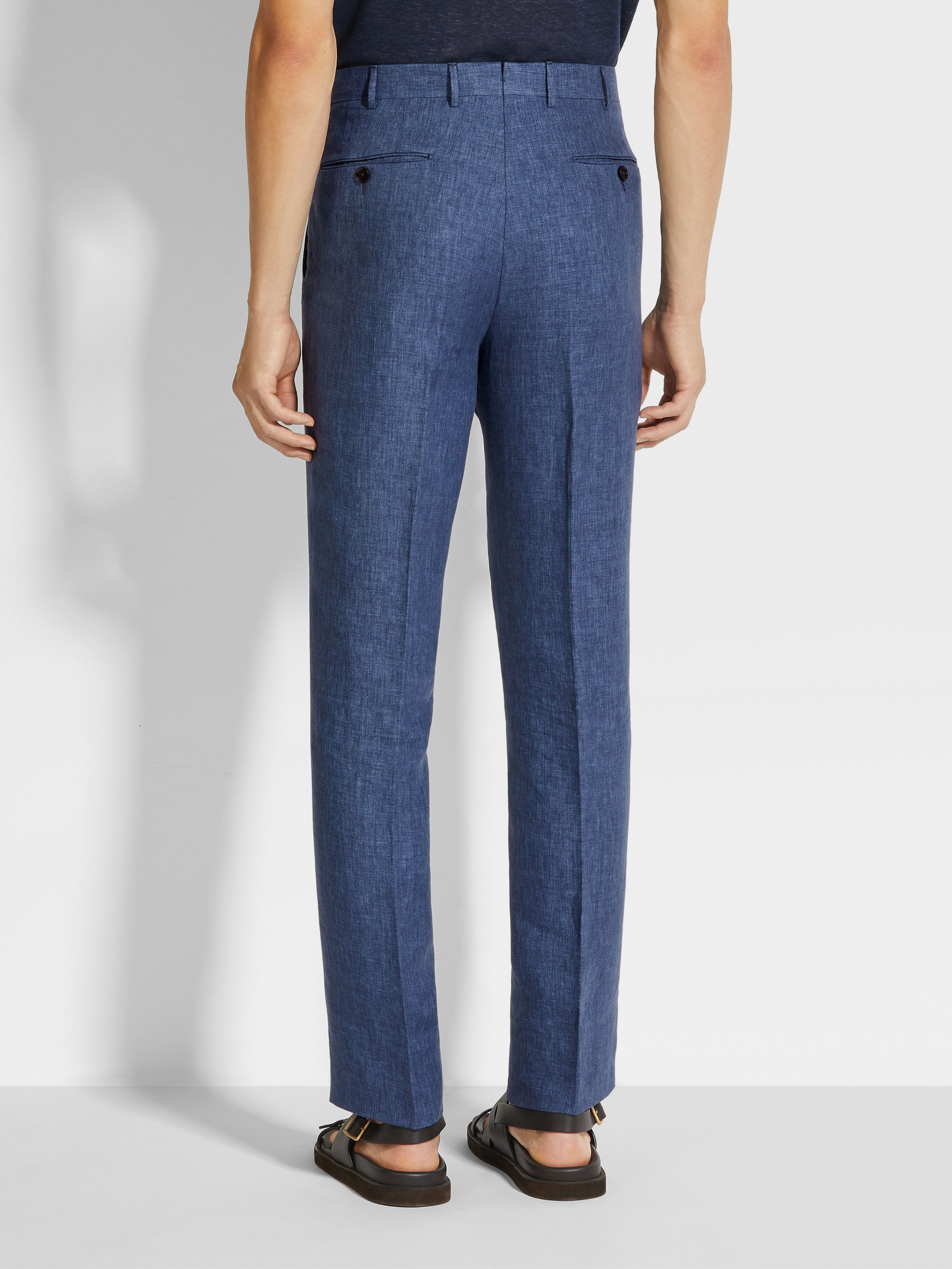 AVIO BLUE OASI LINO PANTS - 6