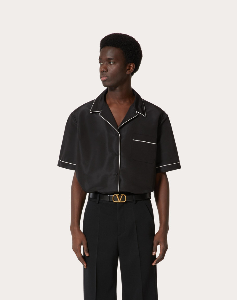 SILK FAILLE SHORT-SLEEVE SHIRT 3