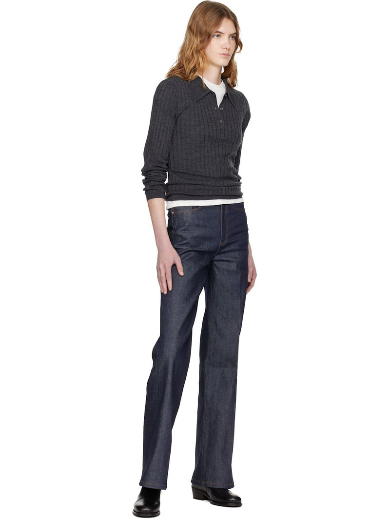 A.P.C. Gray Wool Polo outlook