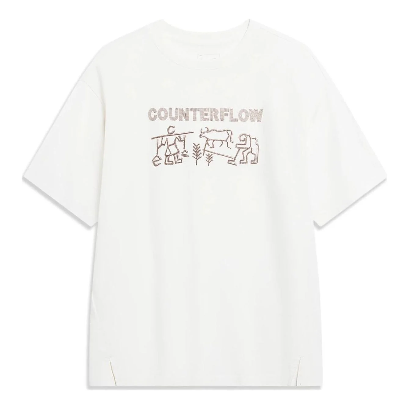 Li-Ning Counterflow Graphic T-shirt 'White' AHST605-1 - 1