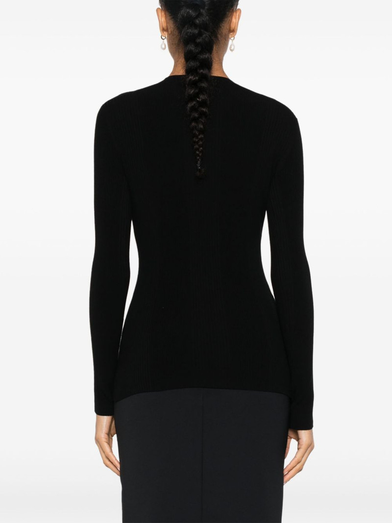 logo-embroidered jumper 4