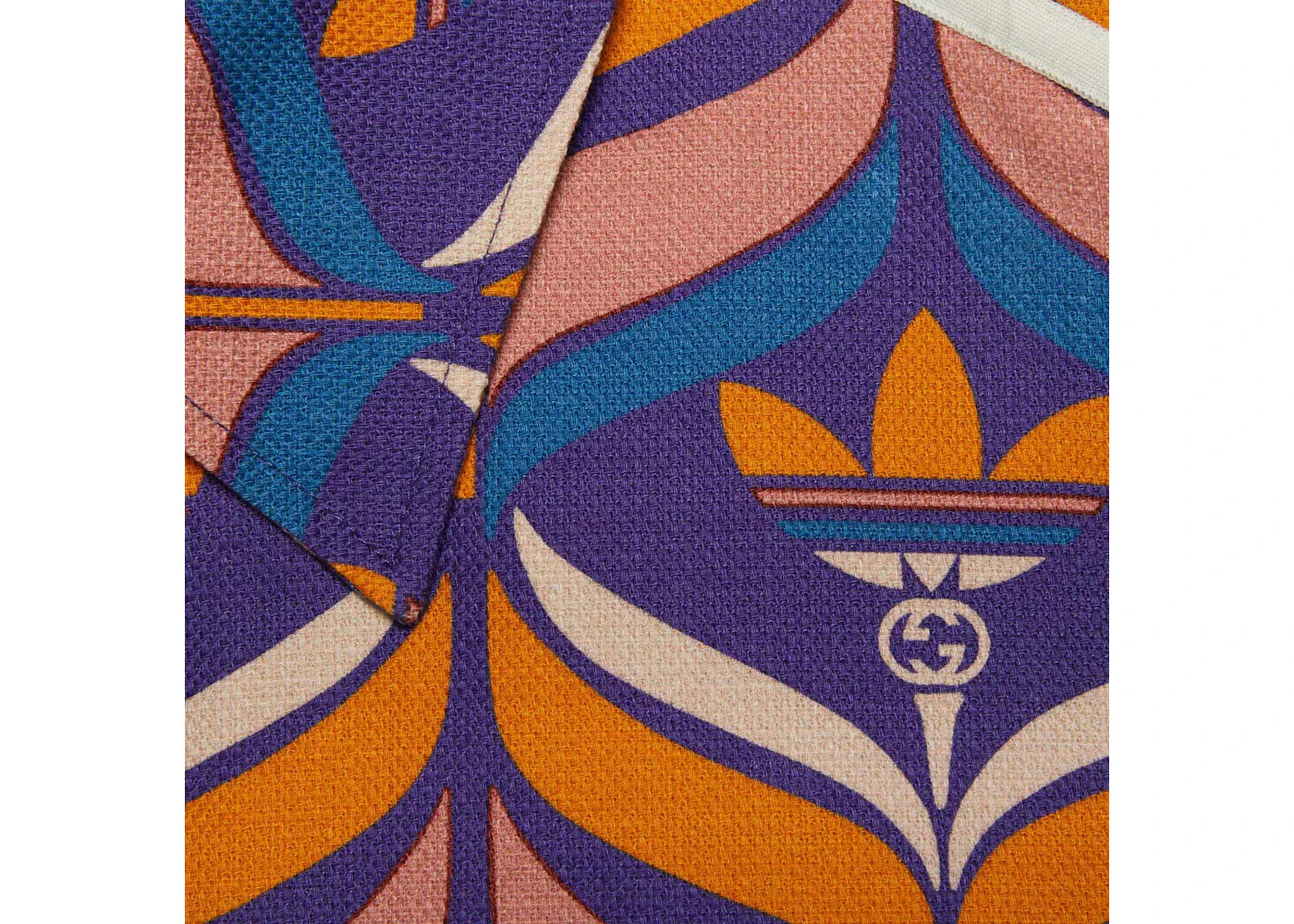 Gucci x adidas Interlocking G And Trefoil Shirt Orange Multicolor - 2