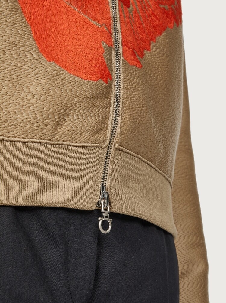 POPPY EMBROIDERED BOMBER - 8