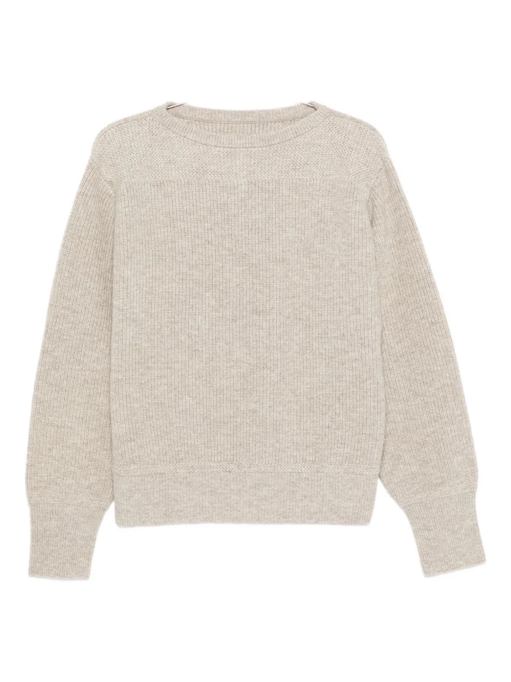 textured crew-neck sweater - 1