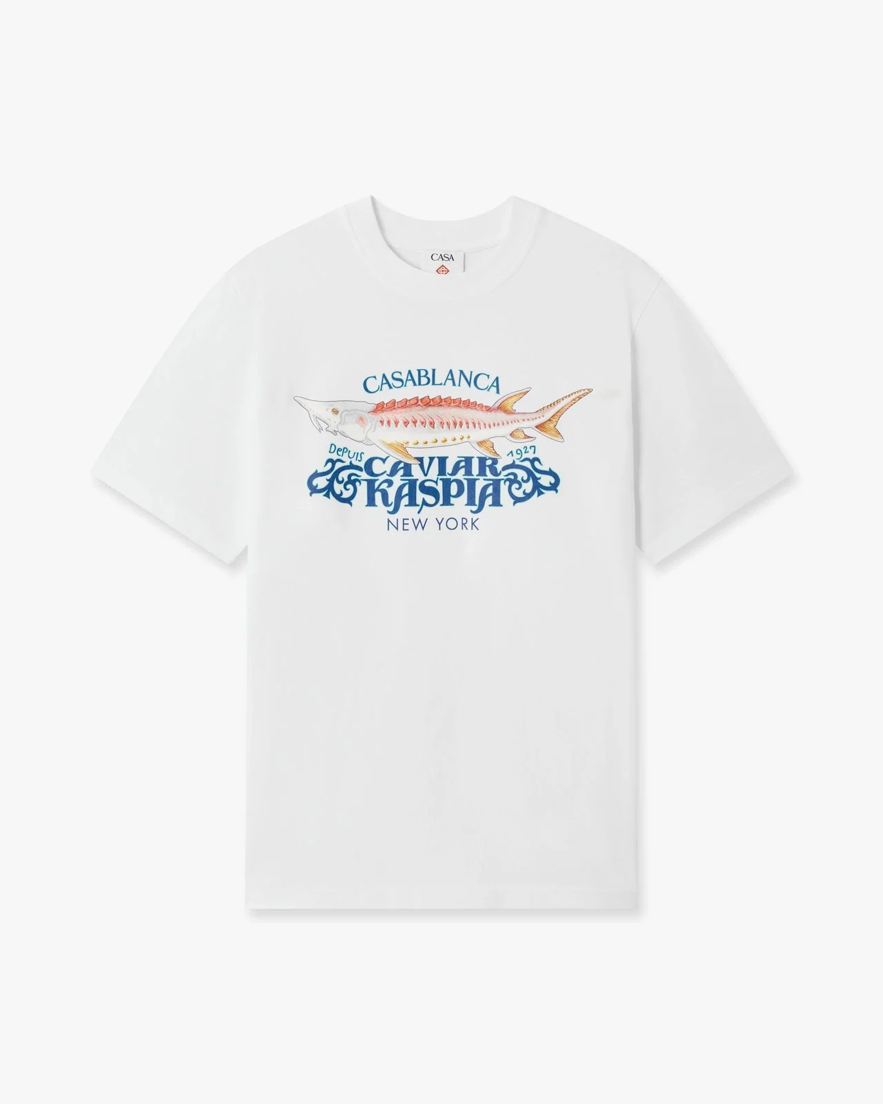 White Casa Kaspia New York Short Sleeve T‑Shirt - 1