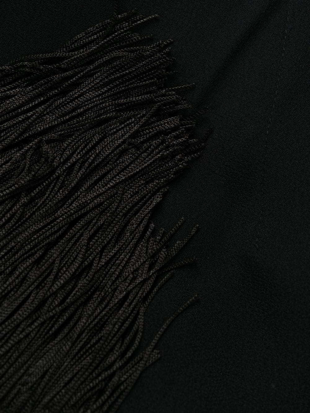 Mrs. Ross Piccolo scarf fringed kaftan dress - 3