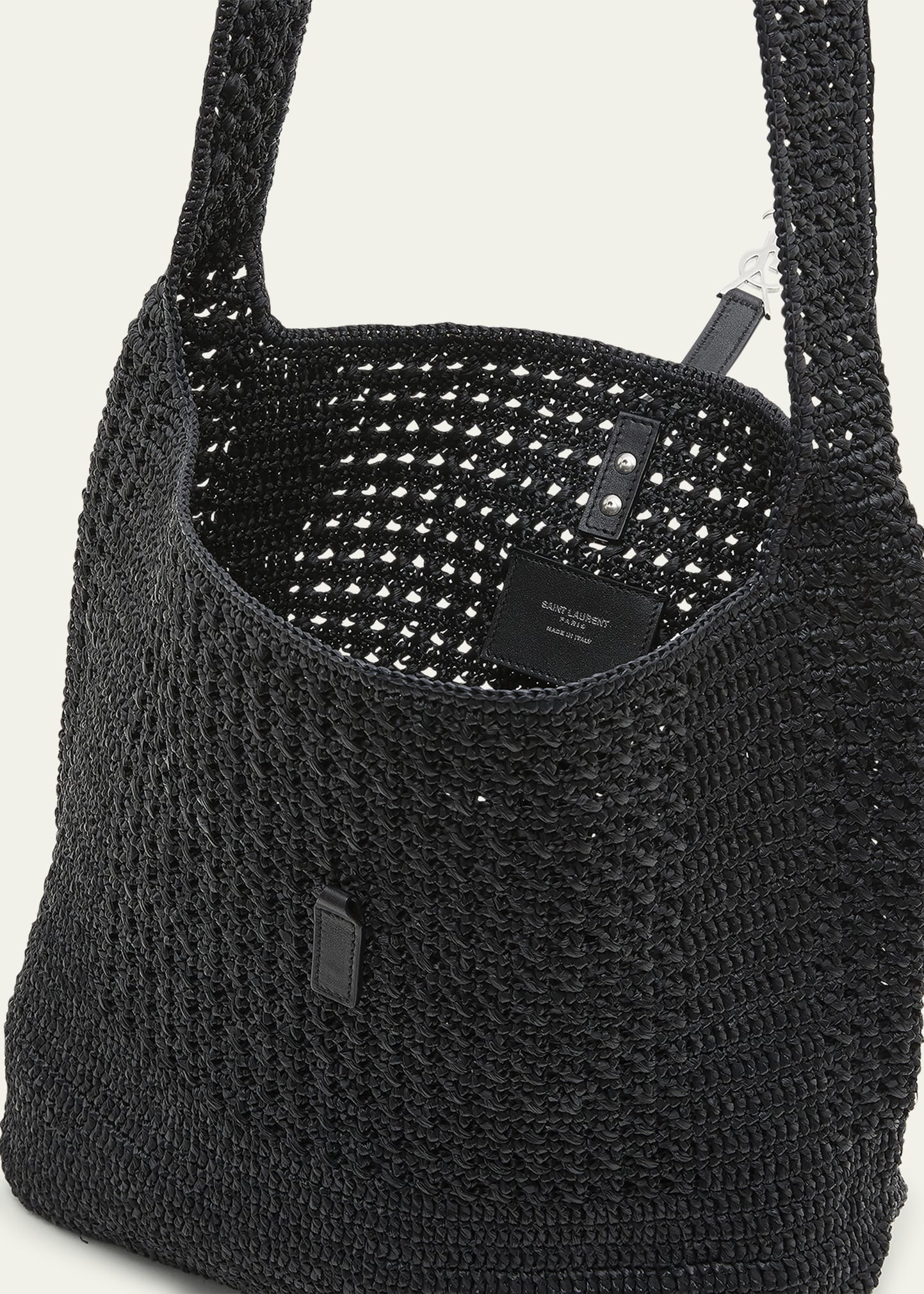 Men's LE 5 A 7 Raffia Hobo Bag - 4