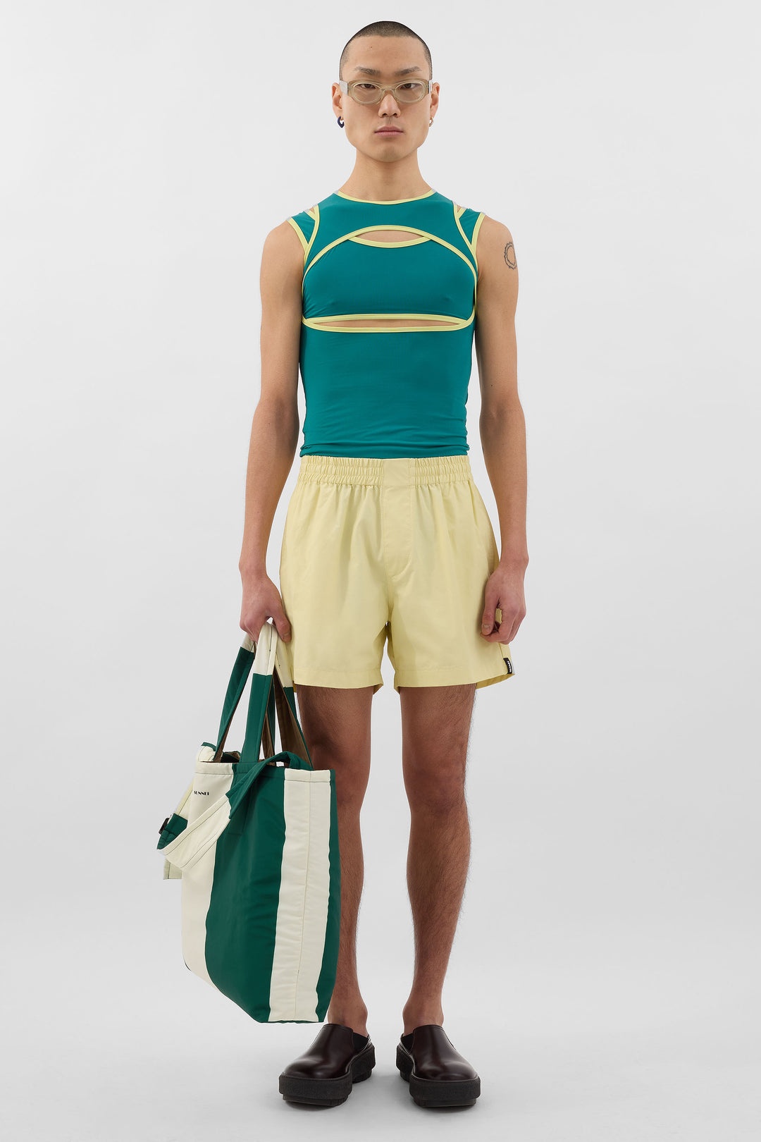 SUPER STRETCH COMBINED TOP / jade green - 4