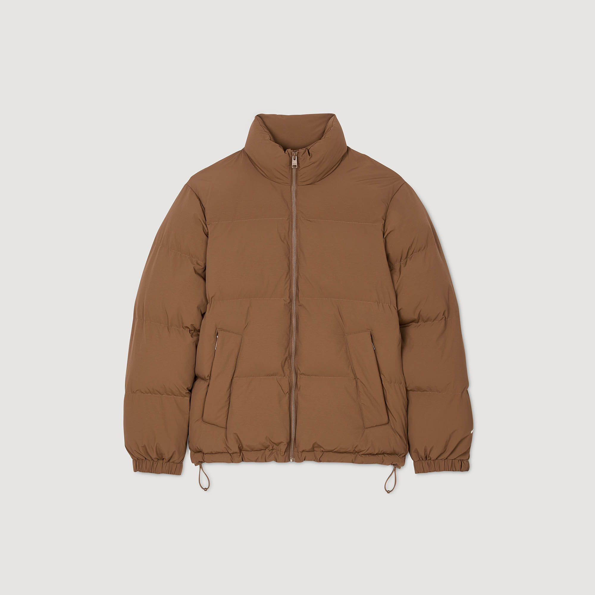 HOODED PUFFER WITH HIGH COLLAR - 6