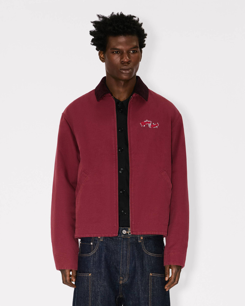 'KENZO Winter Holidays' embroidered utility jacket in cotton 4