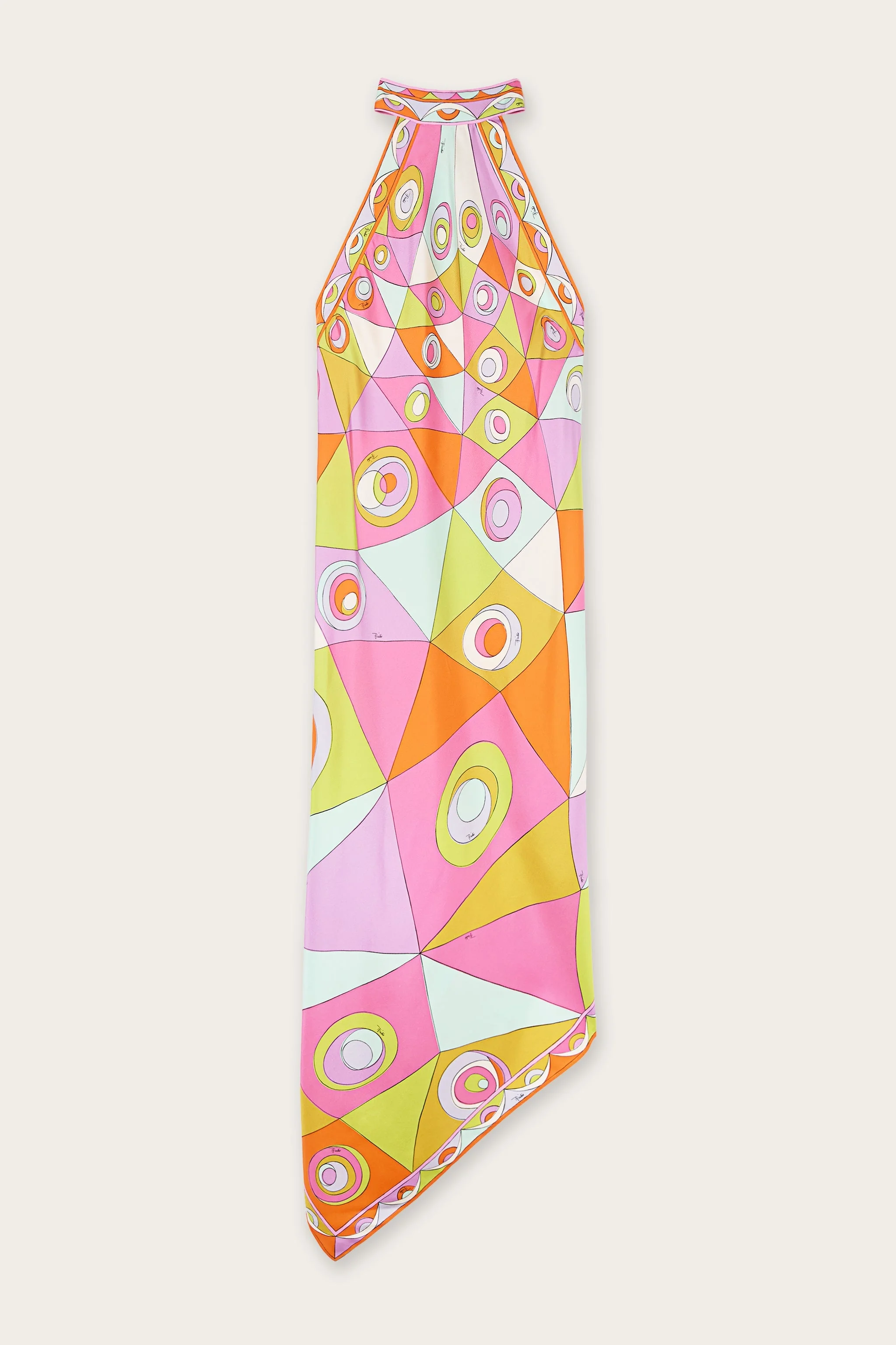 OCCHI PRINT SILK DRESS - 1