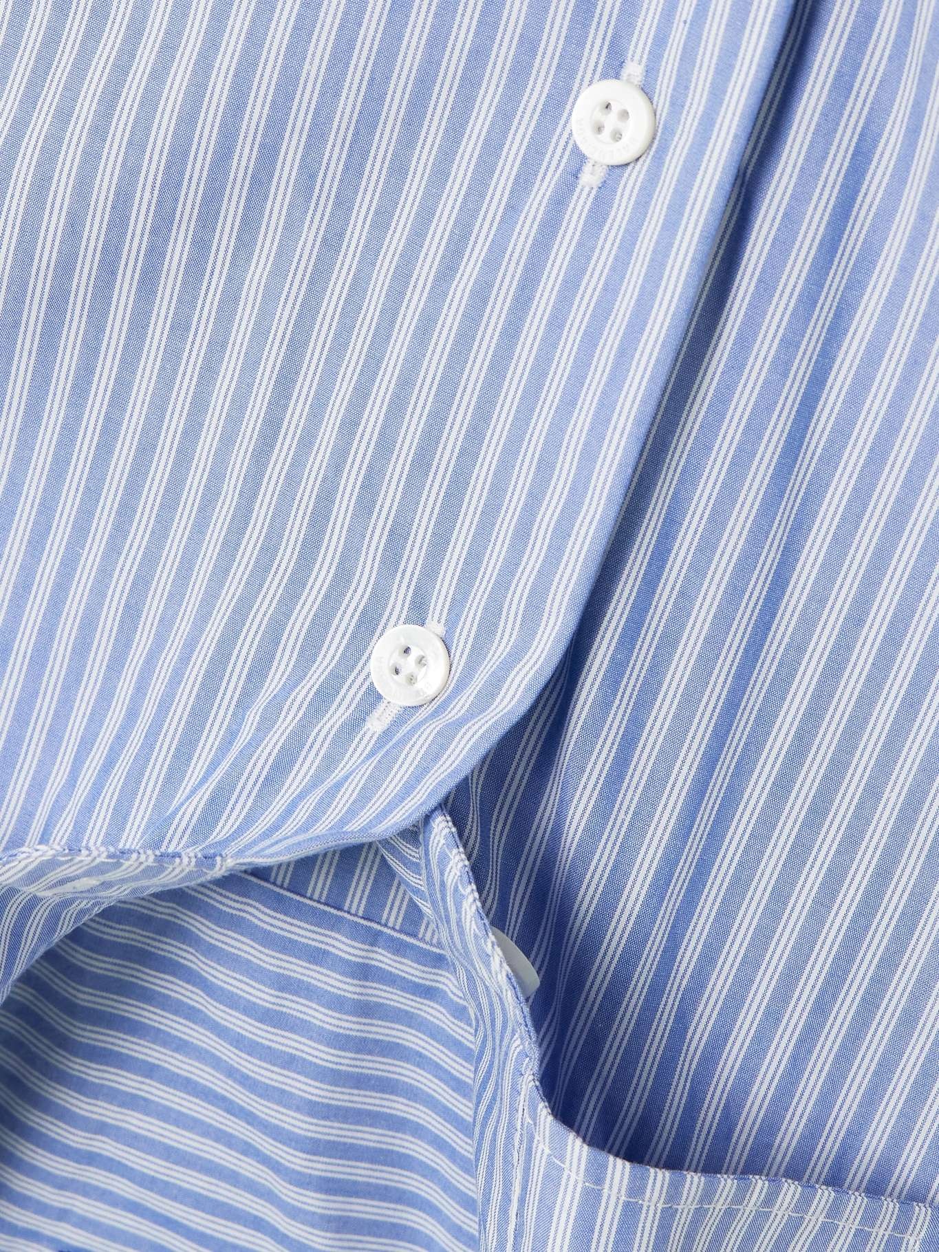 Upside Down striped cotton-poplin halterneck top - 4