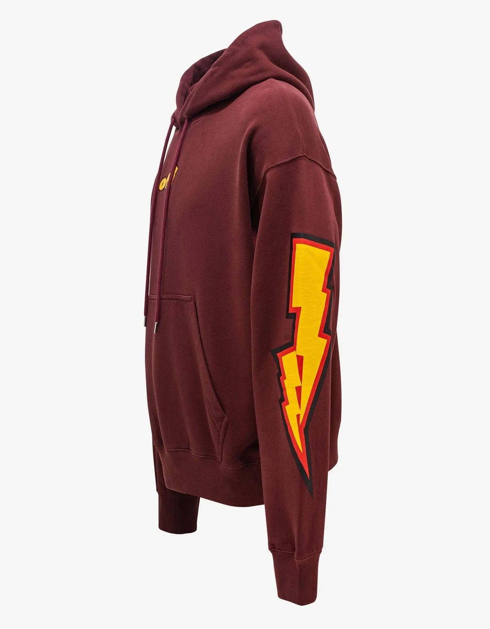Off-White Burgundy Thunder Stable Skate Hoodie - 7