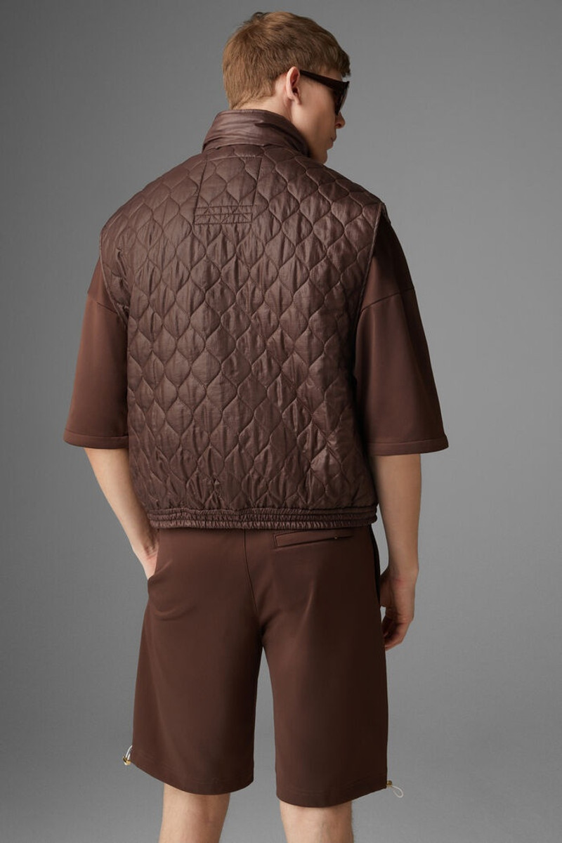 Pride Quilted waistcoat in Chocolate 3
